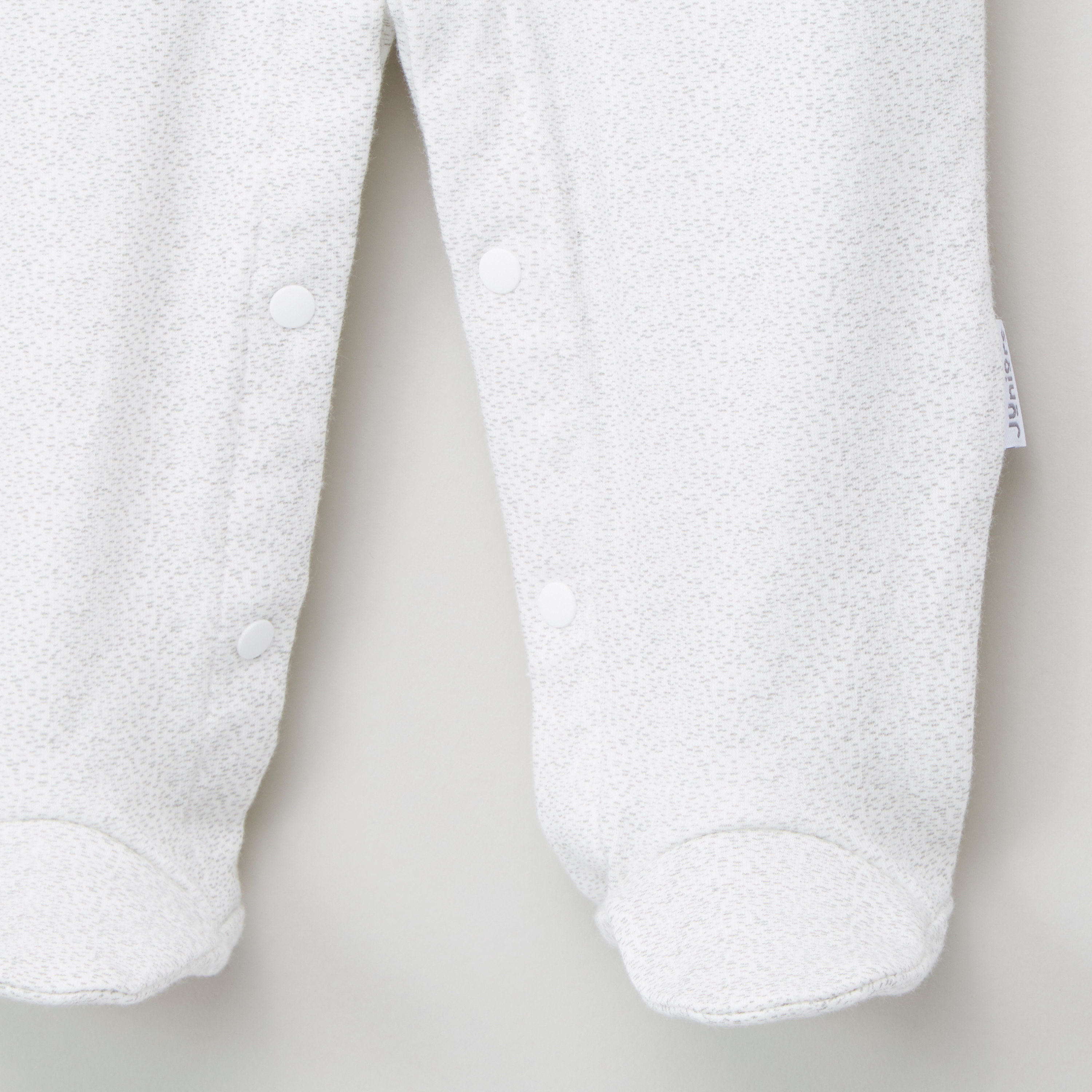 Juniors Textured Sleepsuit with Bow Applique Detail-baby-girls-clothing-nightwear-sleepsuits-image-3