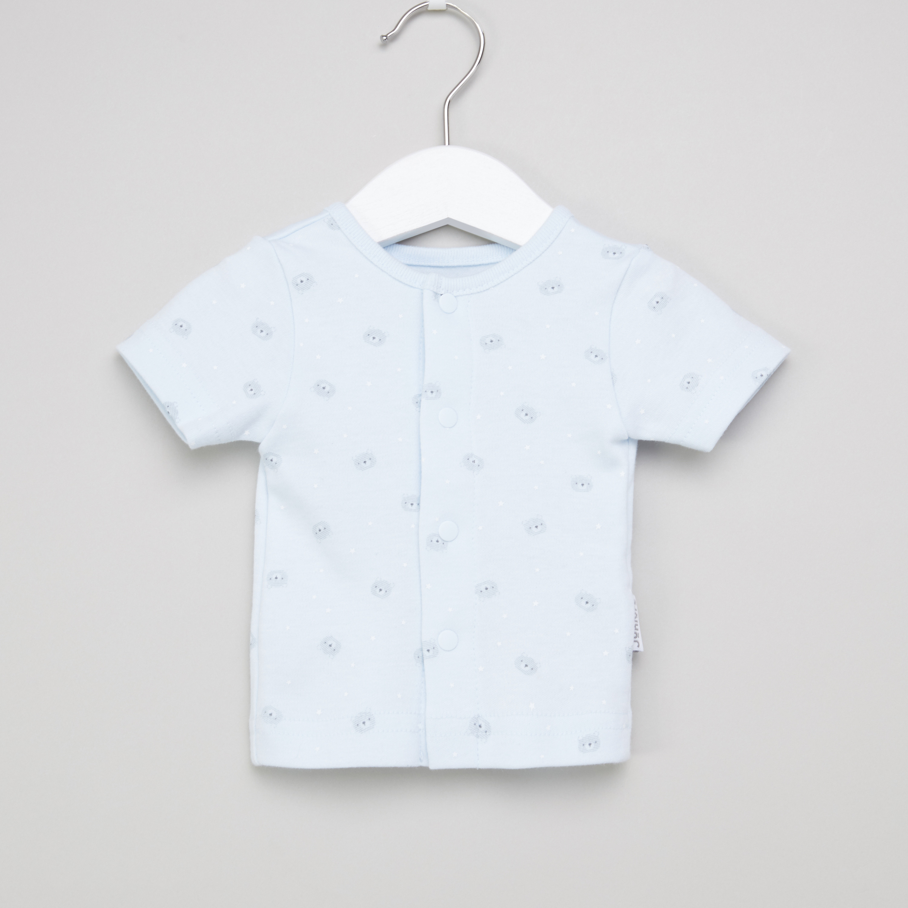 Juniors Printed Shirt and Pyjama Set-baby-boys-clothing-nightwear-pyjamasets-image-1