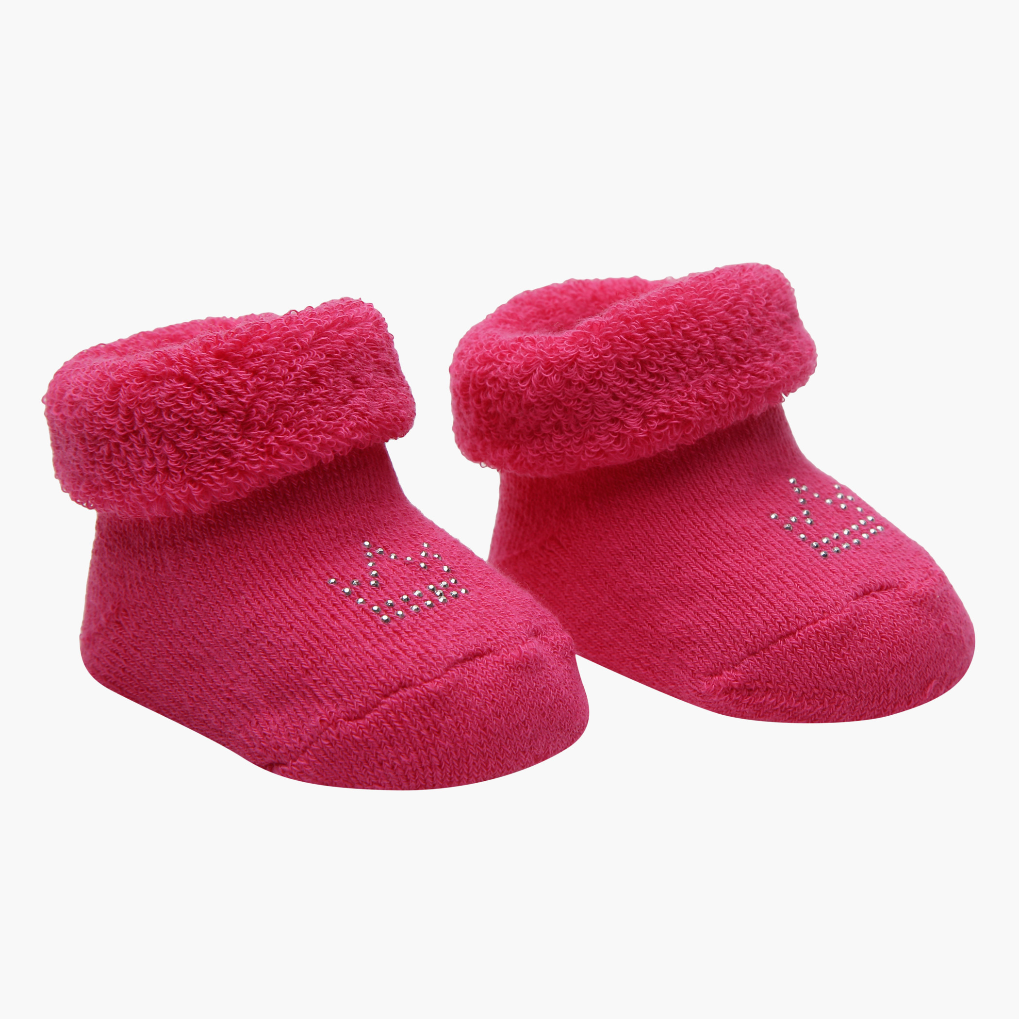 Giggles Embellished Booties-baby-girls-shoes-booties-image-2