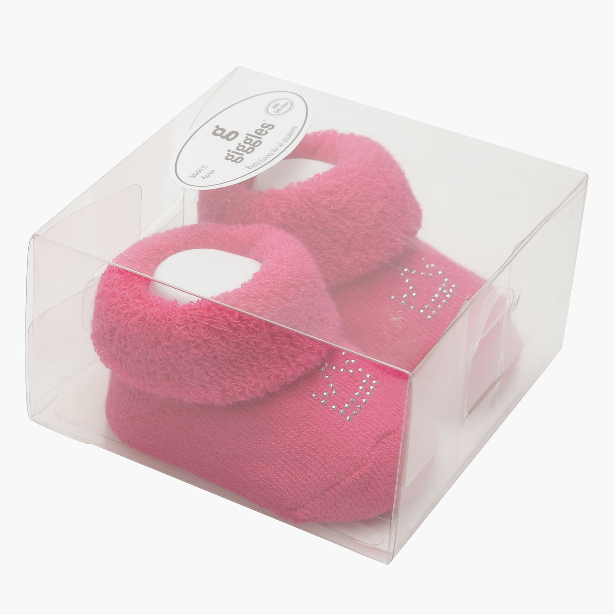 Giggles Embellished Booties-baby-girls-shoes-booties-image-4