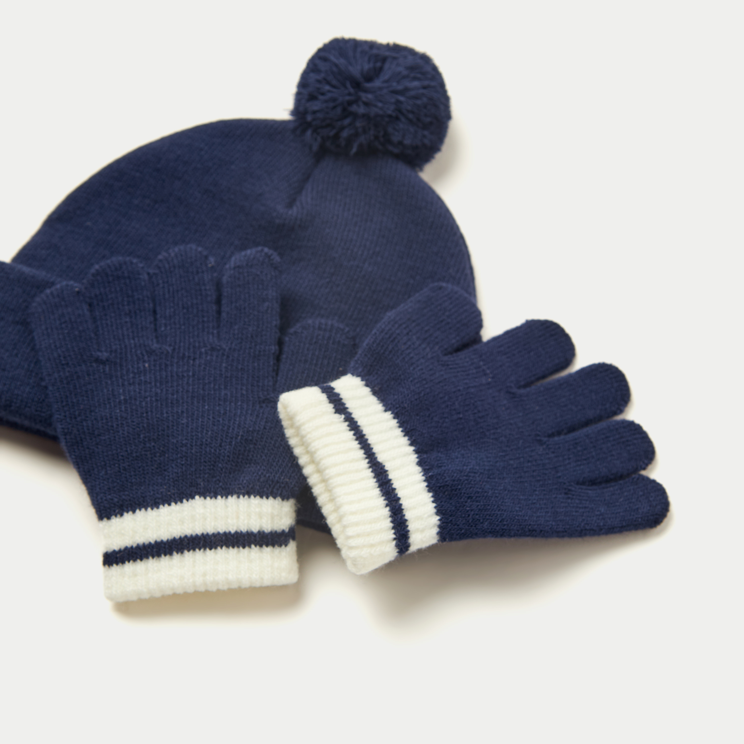 Juniors Beanie Cap and Gloves Set-baby-boys-accessories-caps-image-4