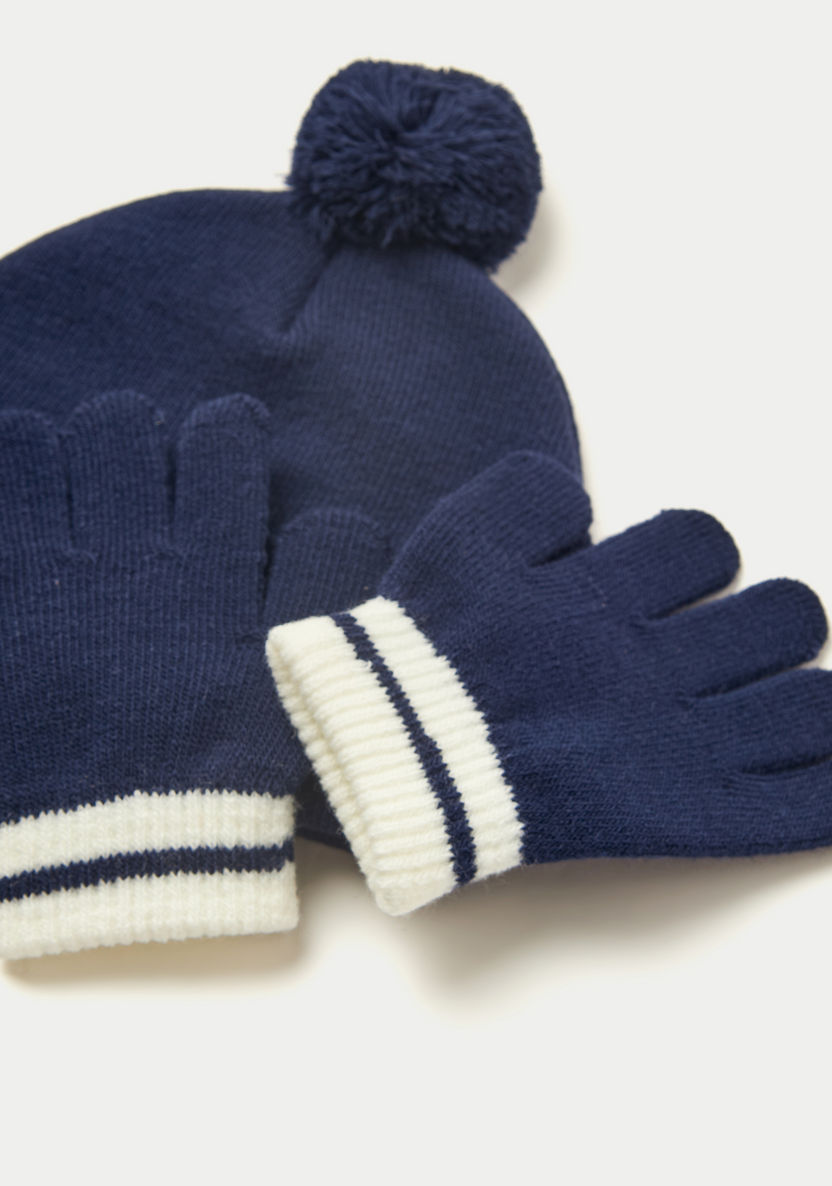 Juniors Beanie Cap and Gloves Set-Caps-image-3