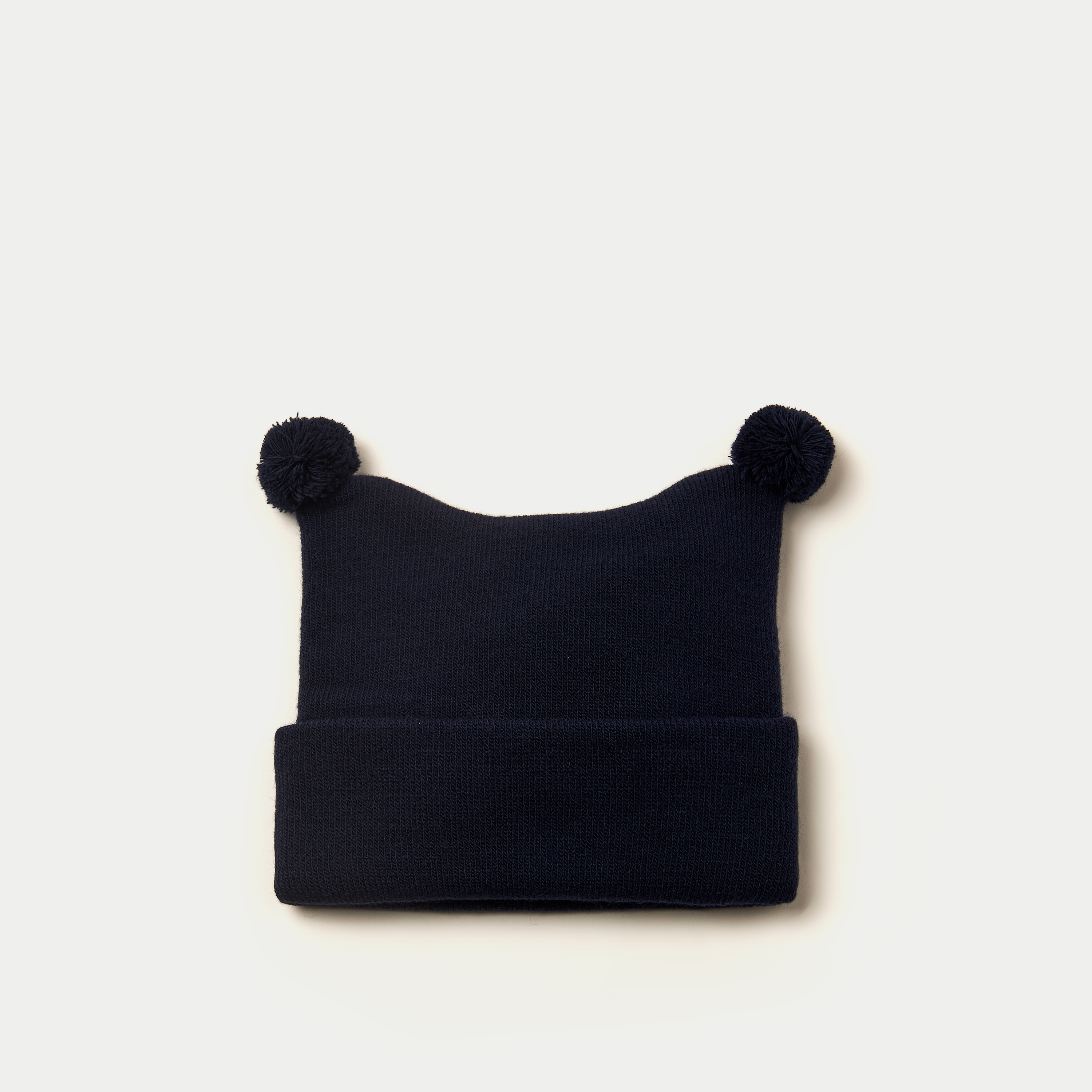 Juniors Beanie Cap with Pom-Pom-baby-boys-accessories-caps-image-1