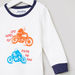 Juniors Printed Round Neck Sweatshirt with Full Length Jog Pants-Pyjama Sets-thumbnail-2