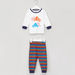 Juniors Printed Round Neck Sweatshirt with Full Length Jog Pants-Pyjama Sets-thumbnail-0