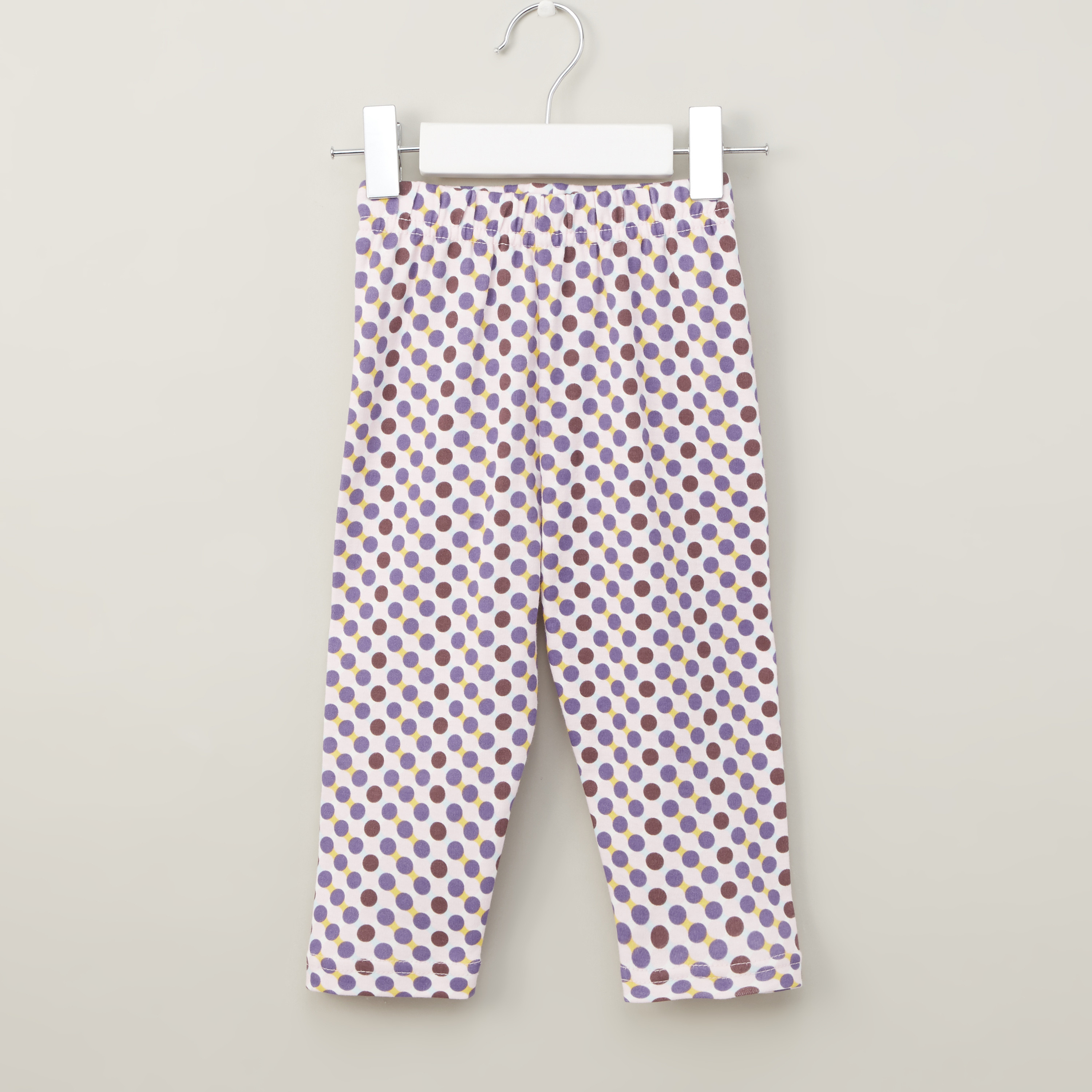 Juniors Elephant Print Round Neck T-shirt and Pyjama Set-baby-girls-clothing-nightwear-pyjamasets-image-5
