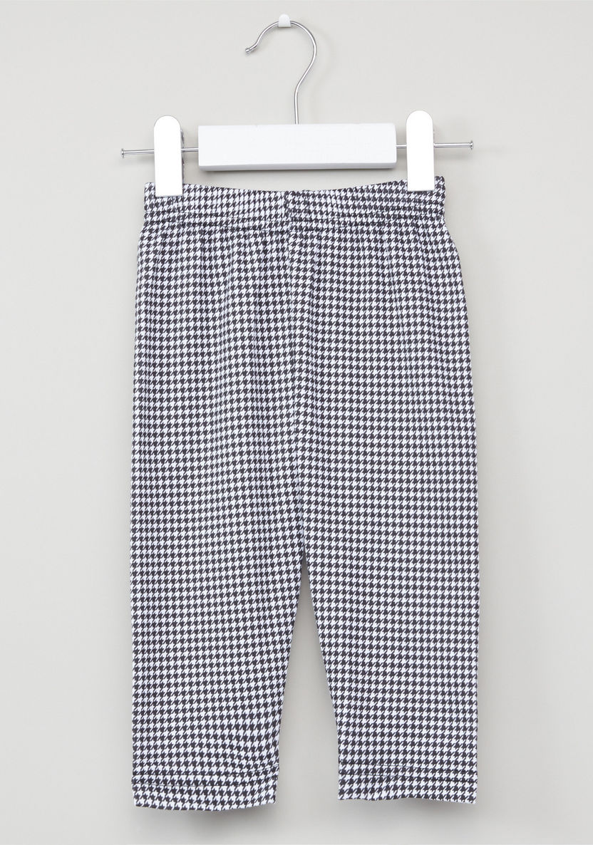 Juniors Printed Long Sleeves T-Shirt and Pyjama Set-Pyjama Sets-image-4