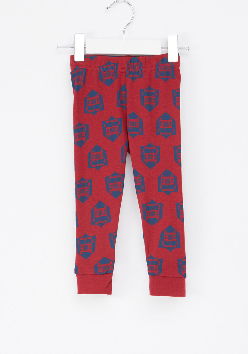 Juniors Embroidered Sweatshirt with Full Length Jog Pants-Pyjama Sets-image-3