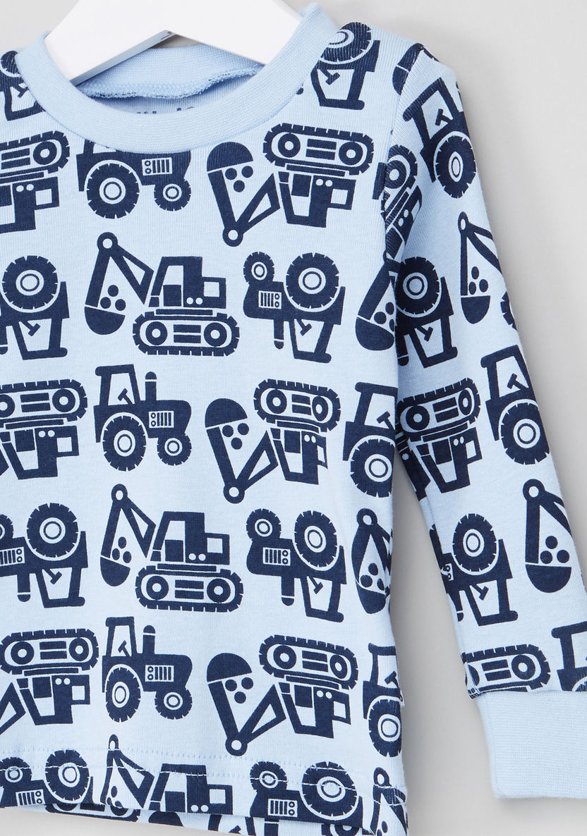 Juniors Long Sleeves Sweatshirt with Jog Pants-Pyjama Sets-image-2