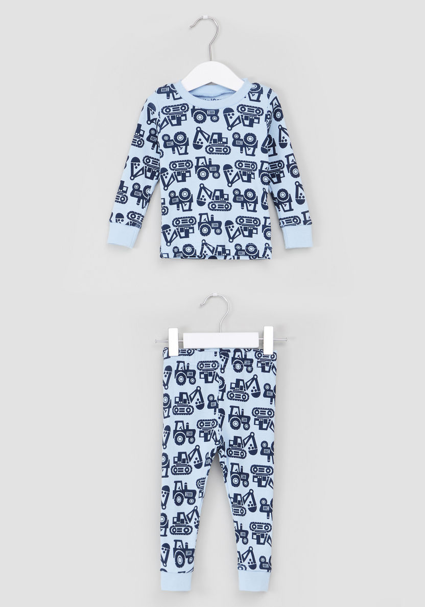 Juniors Long Sleeves Sweatshirt with Jog Pants-Pyjama Sets-image-0