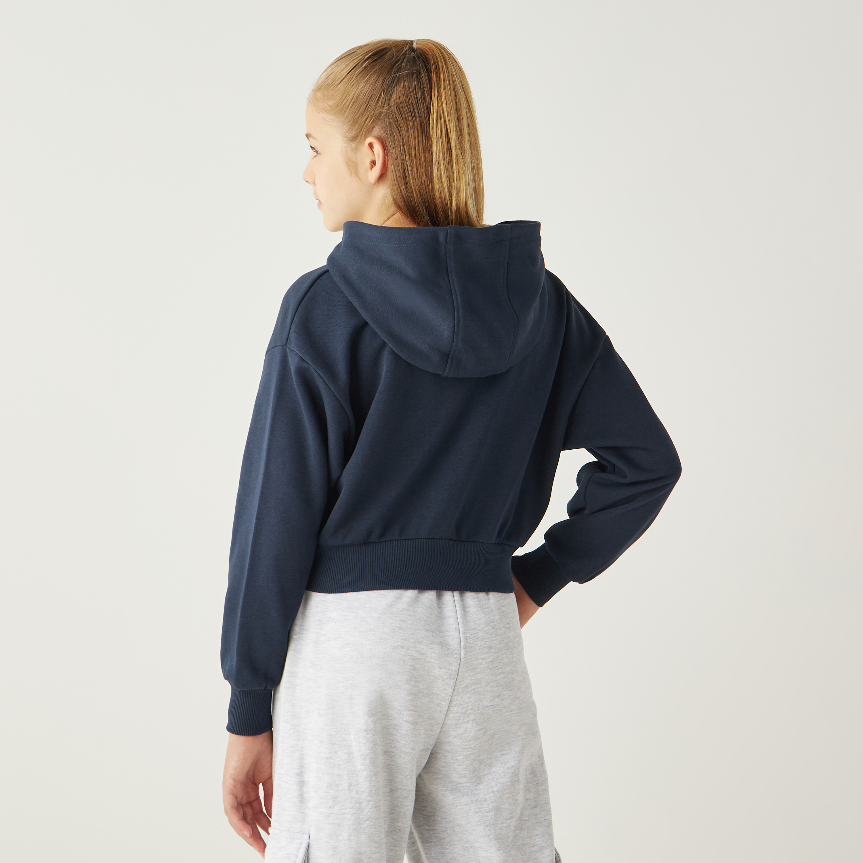 هودي سادة بأكمام طويلة وسحّاب إغلاق من جونيورز-girls-clothing-sweatshirts-image-3