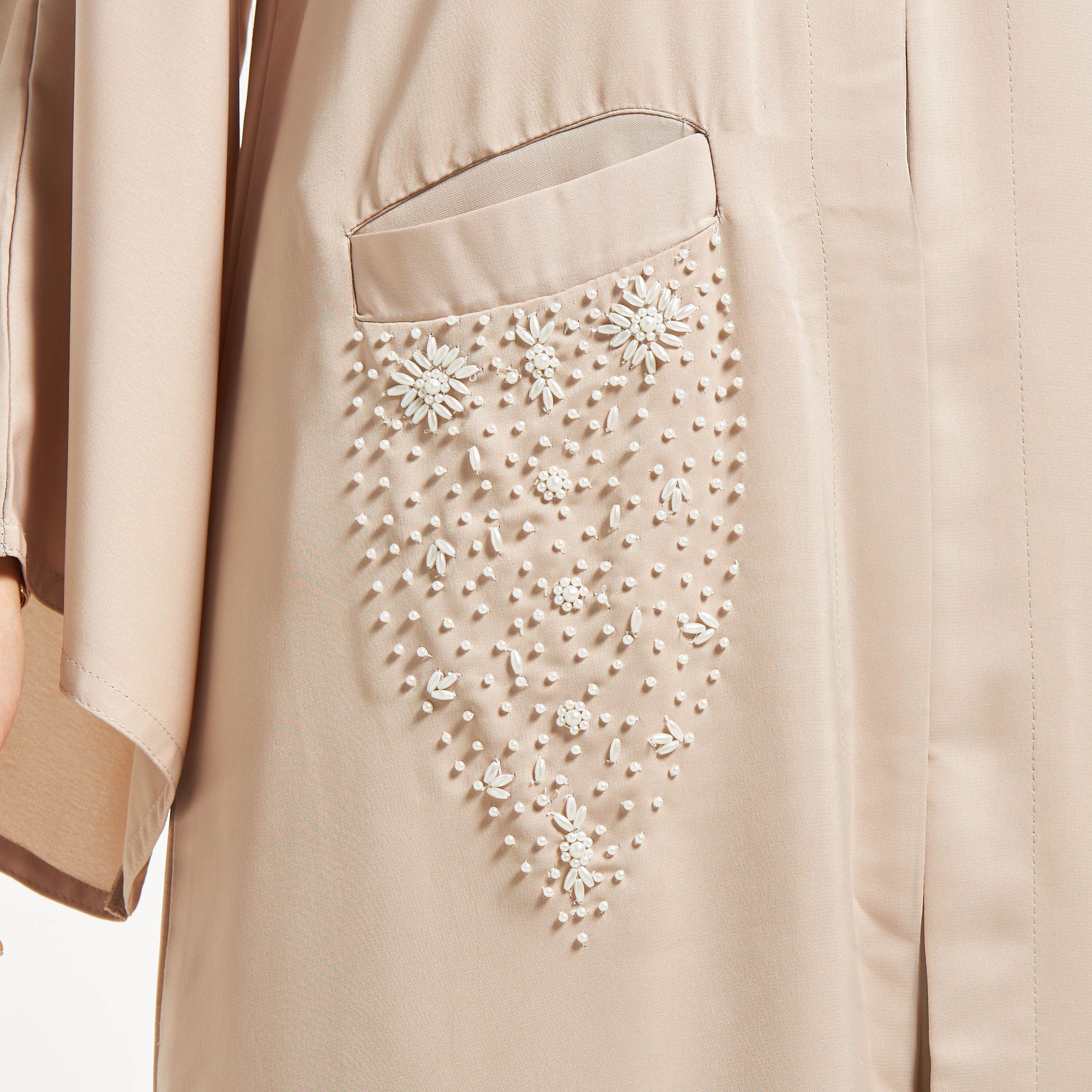 عباية مزيّنة باللؤلؤ بحزام ربط وحجاب من نُخبة-women-arabicclothing-abayas-image-13