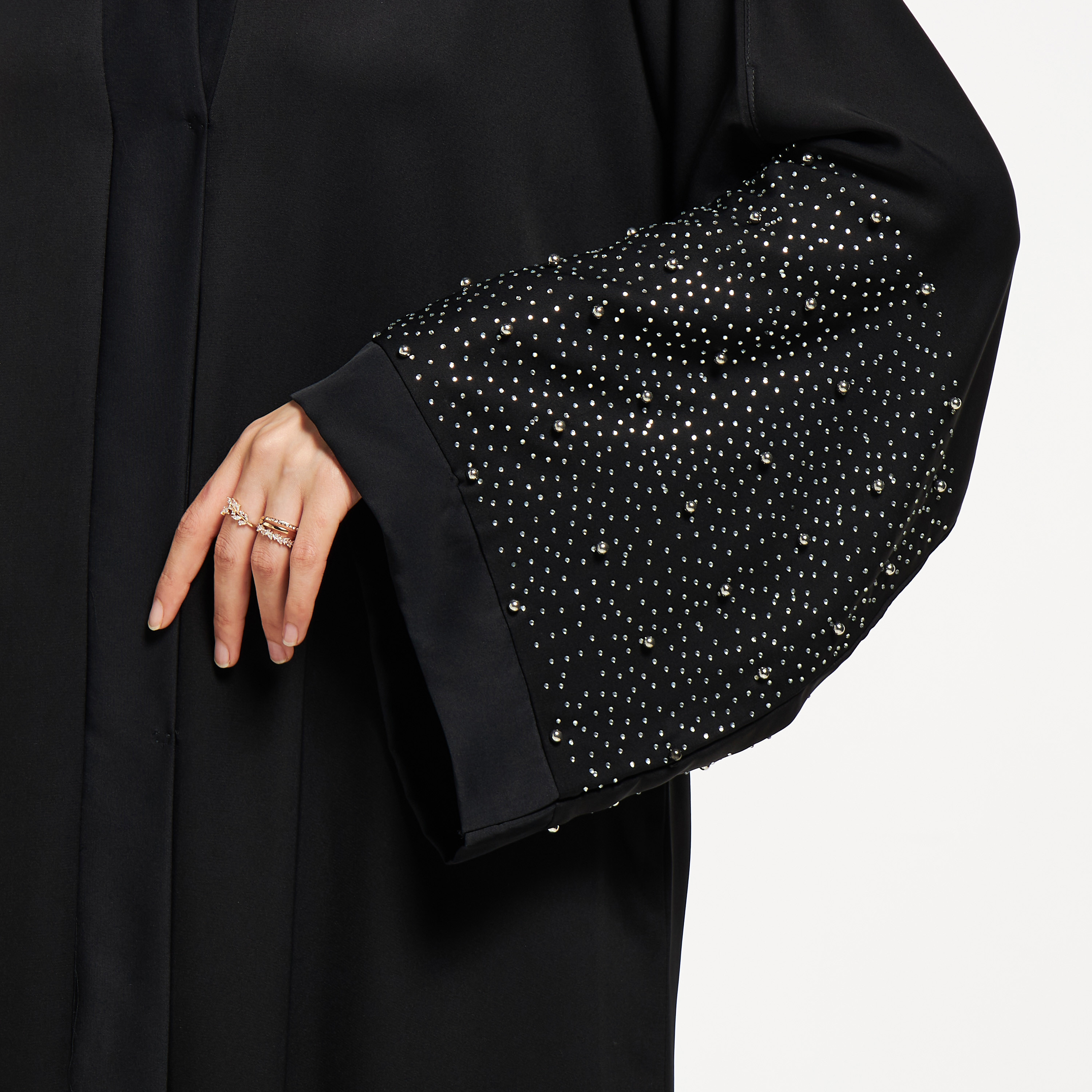 Nukhbaa Embellished Abaya with Hijab-women-arabicclothing-abayas-image-3