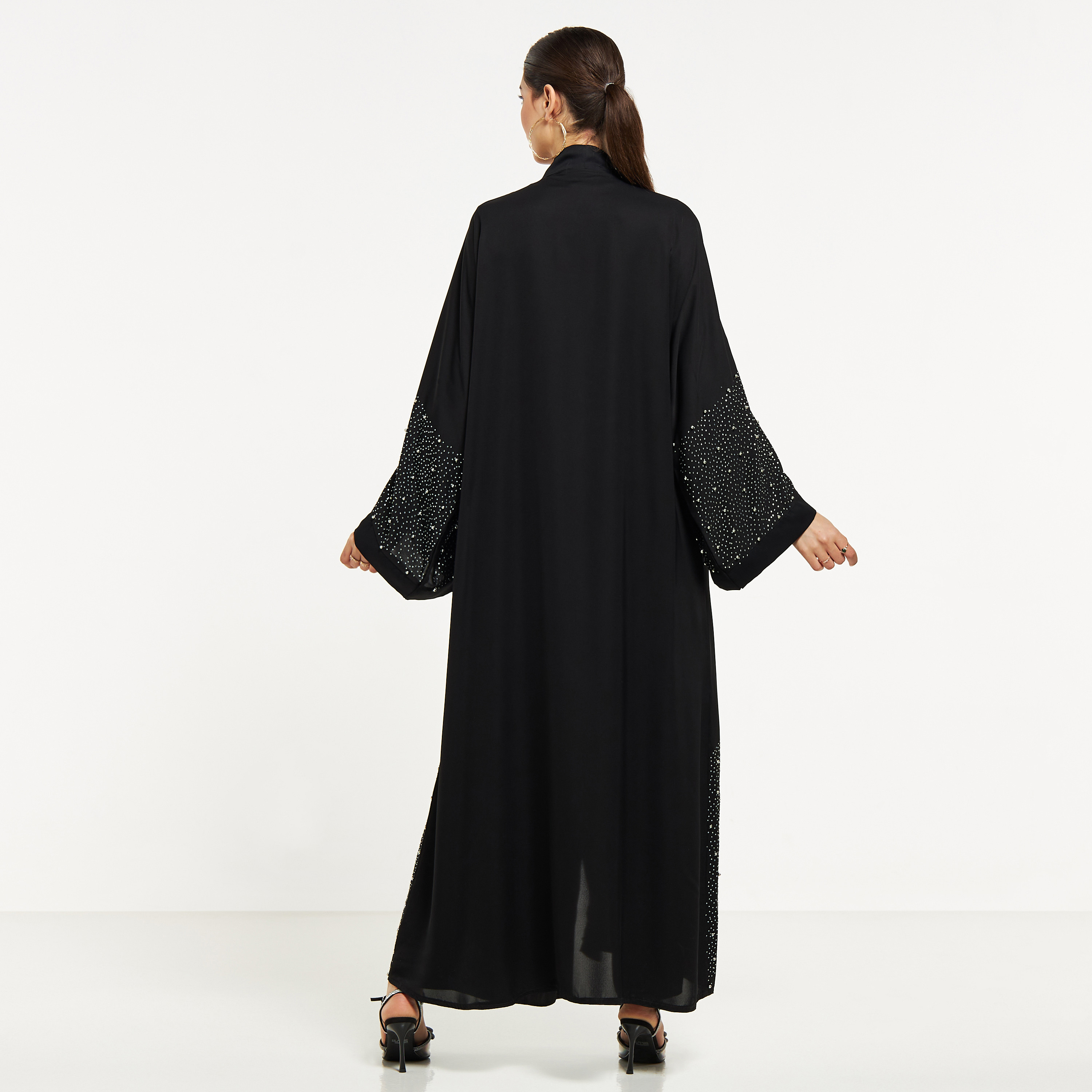 Nukhbaa Embellished Abaya with Hijab-women-arabicclothing-abayas-image-5