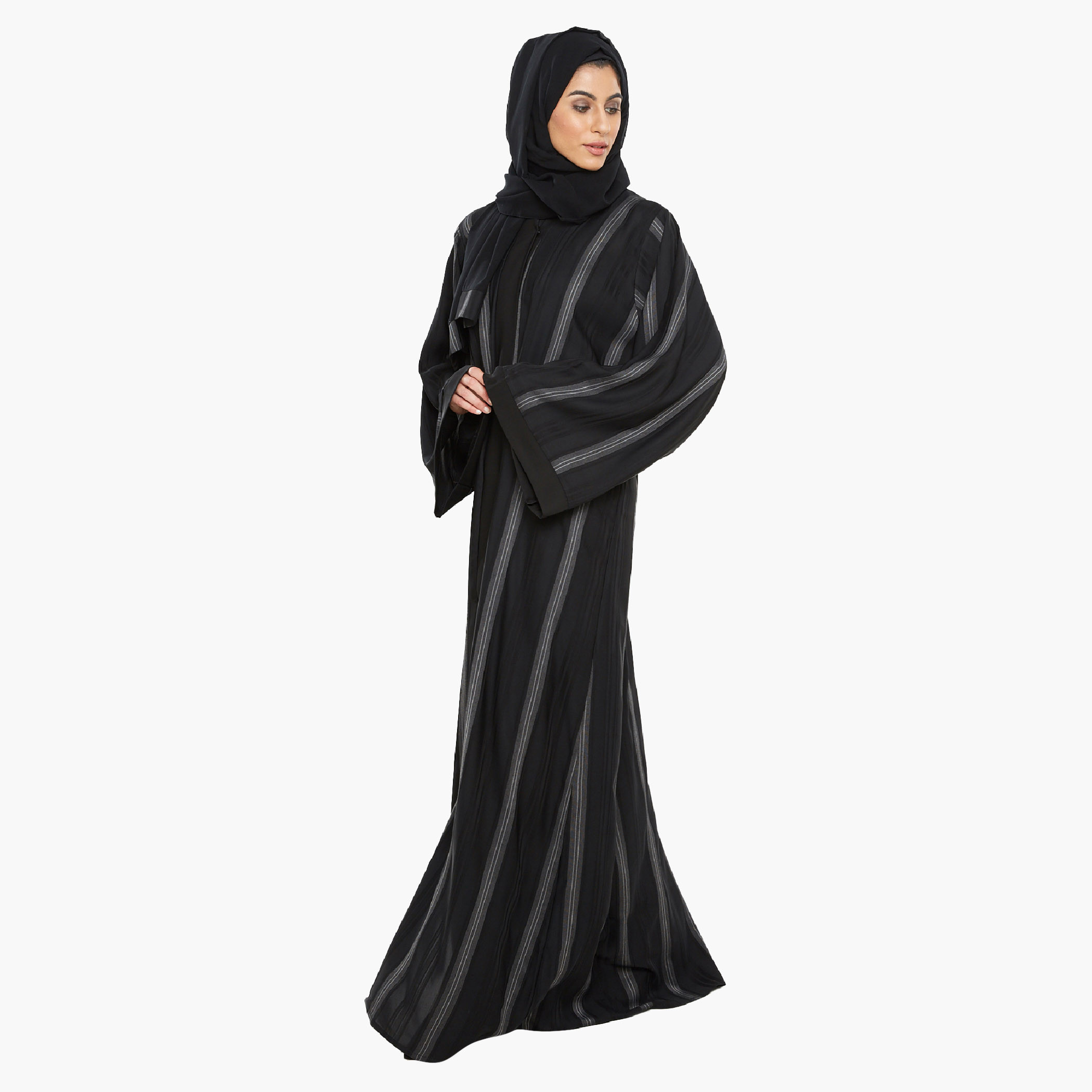 نخبة أسود عباية-women-arabicclothing-abayas-image-2