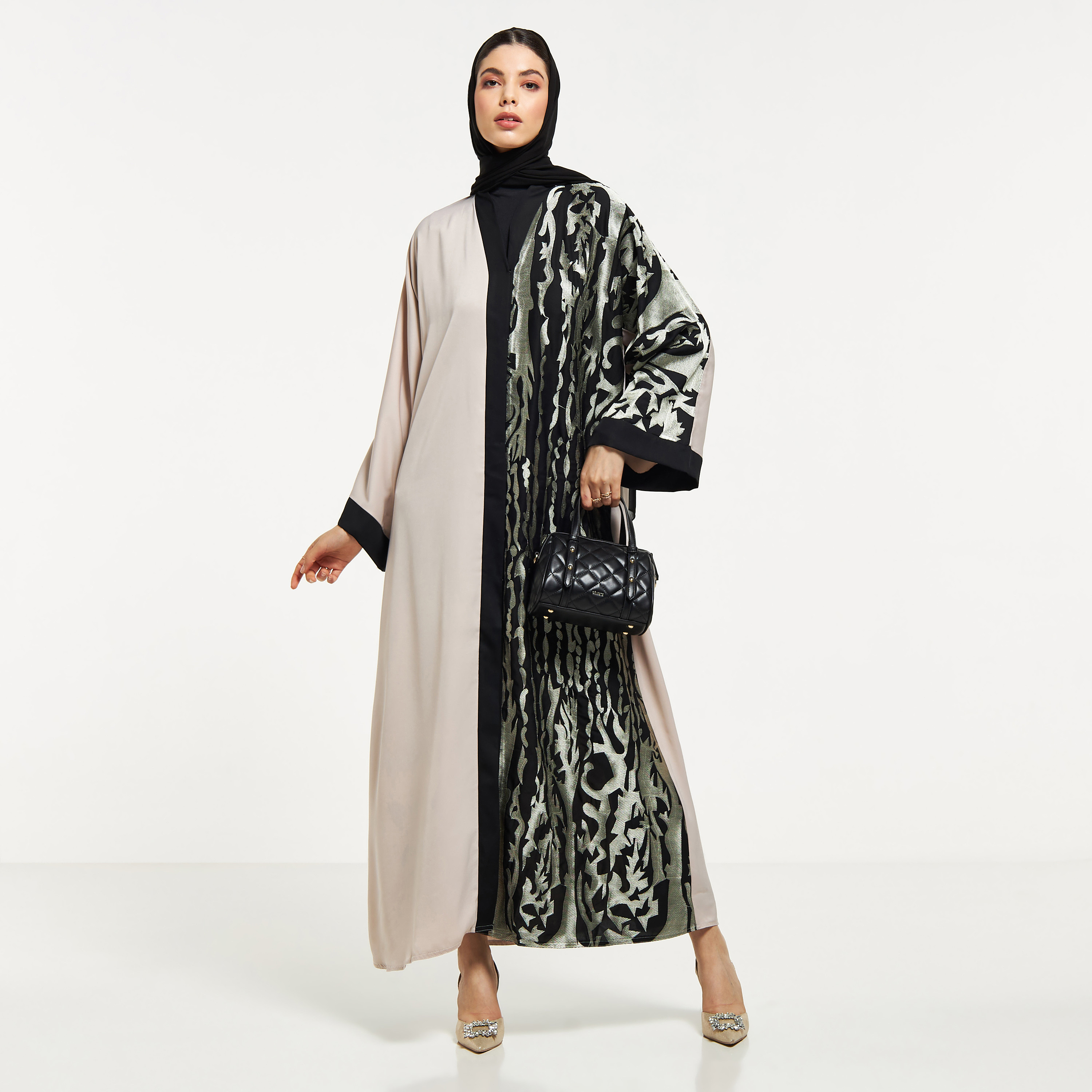 Nukhbaa Embroidered Abaya with Hijab-women-arabicclothing-abayas-image-4