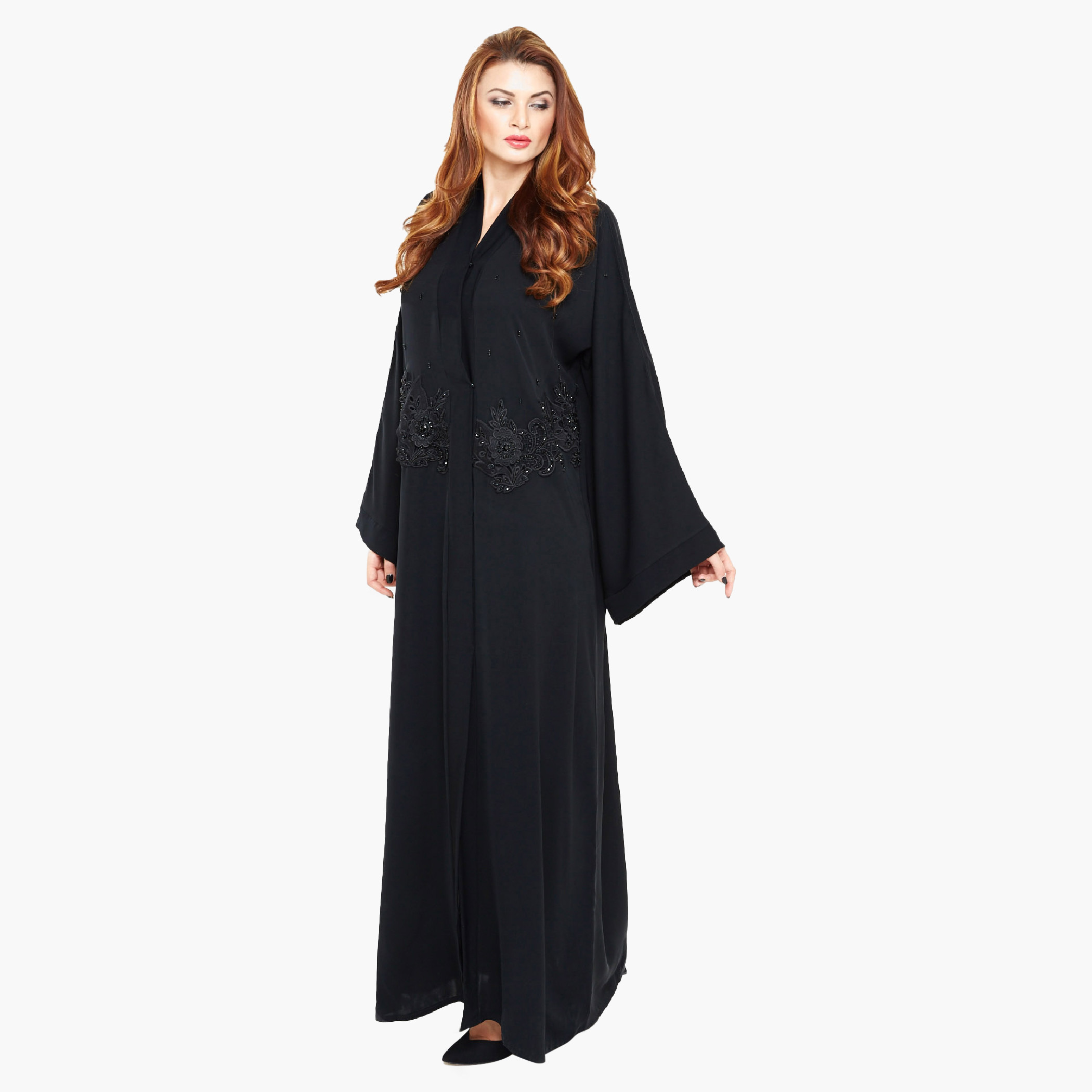 نخبة أسود عباية-women-arabicclothing-abayas-image-3