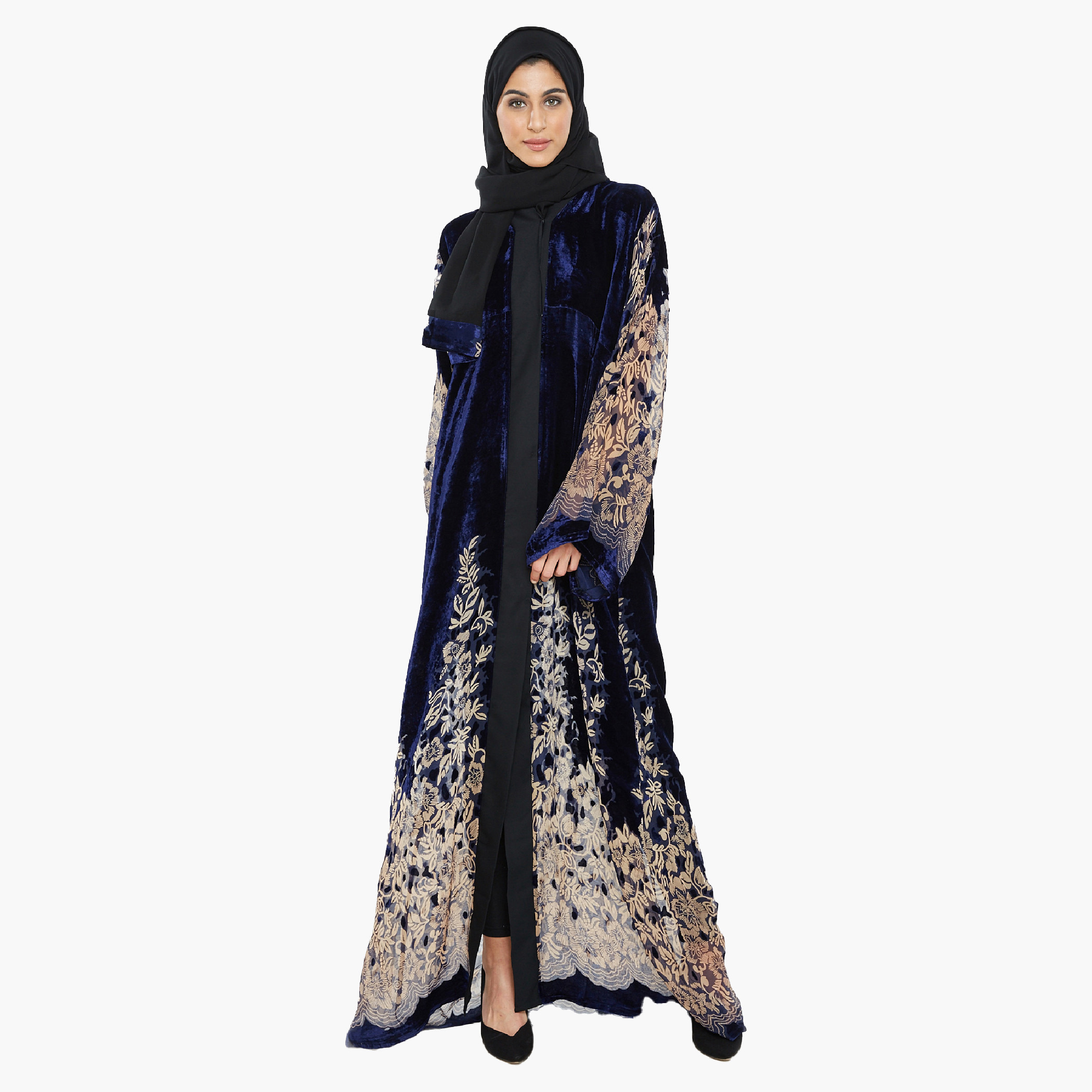 نخبة أزرق عباية-women-arabicclothing-abayas-image-1