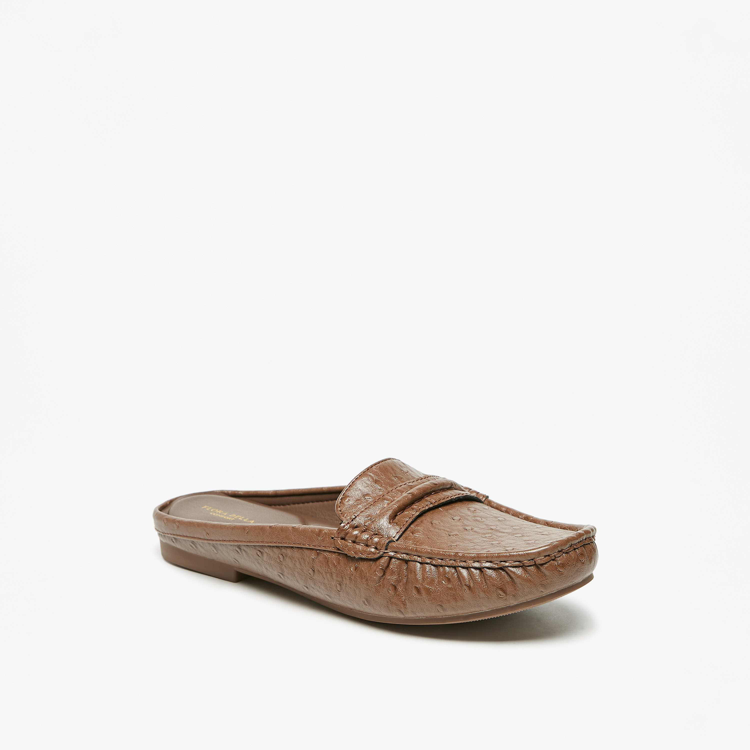 Flora Bella Textured Slip-On Mules-women-shoes-flats-loafers-image-1
