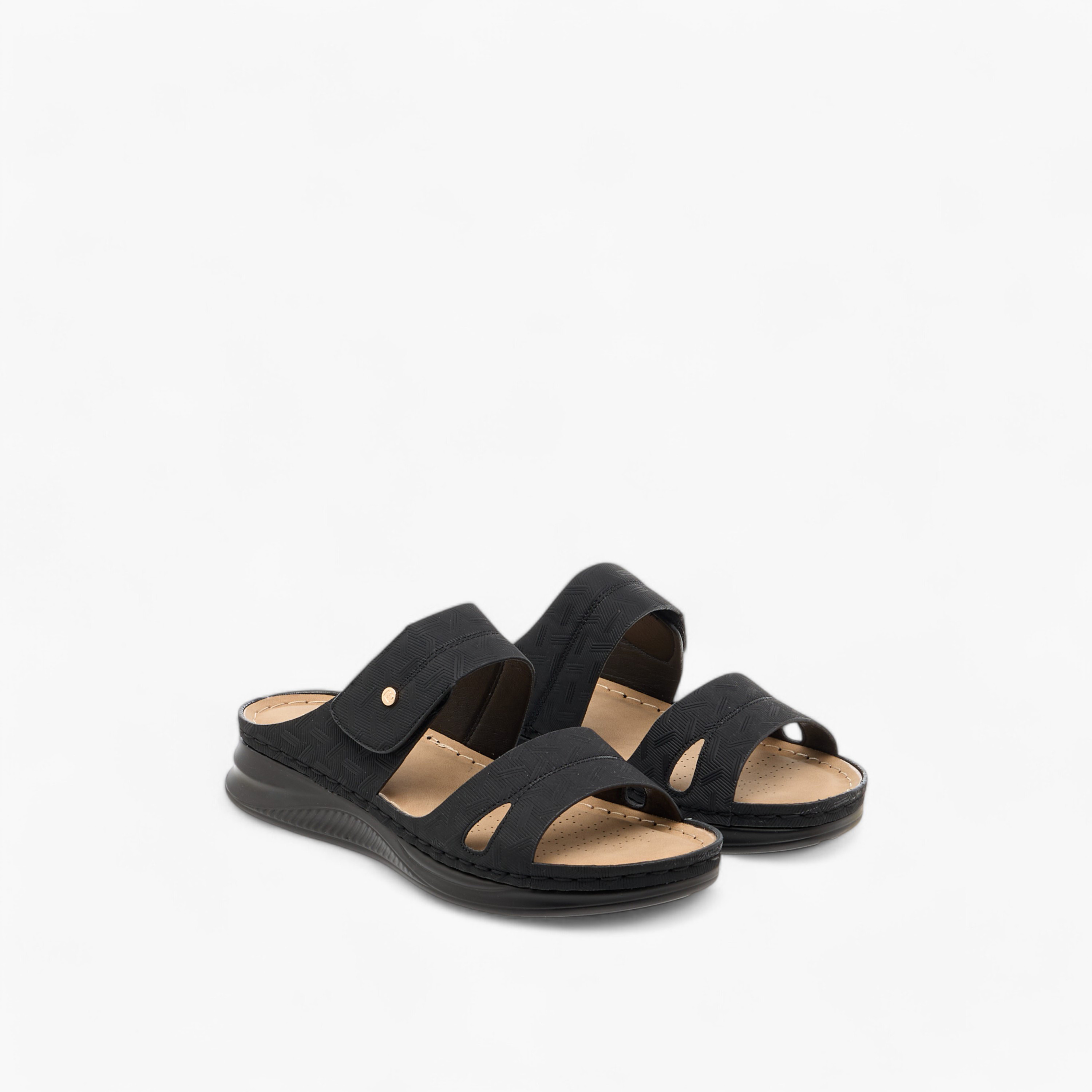 Flora Bella Stich Detail Slip-On Comfort Sandals-women-shoes-flats-sandals-image-1