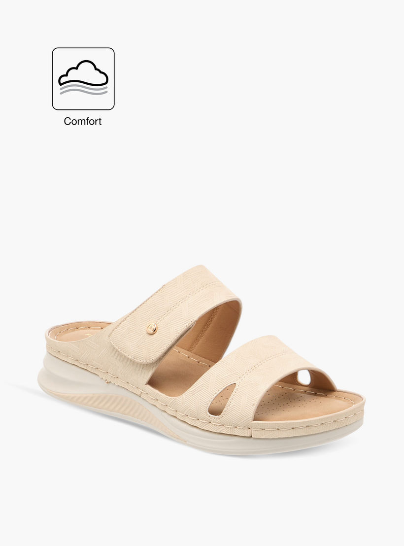 صندل مريح سهل الارتداء بتفاصيل غرز من فلورا بيلا-women-shoes-flats-sandals-image-2