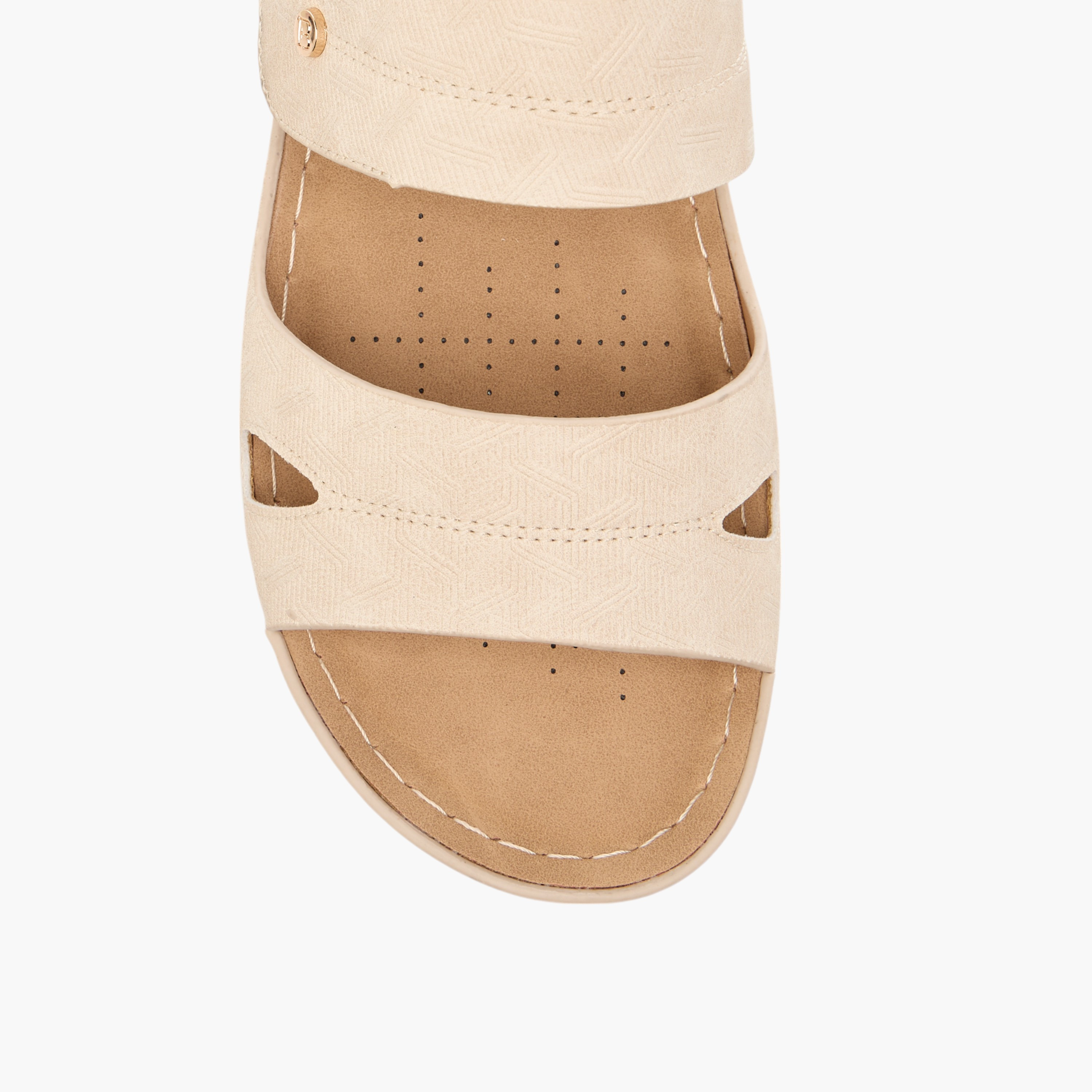 صندل مريح سهل الارتداء بتفاصيل غرز من فلورا بيلا-women-shoes-flats-sandals-image-4