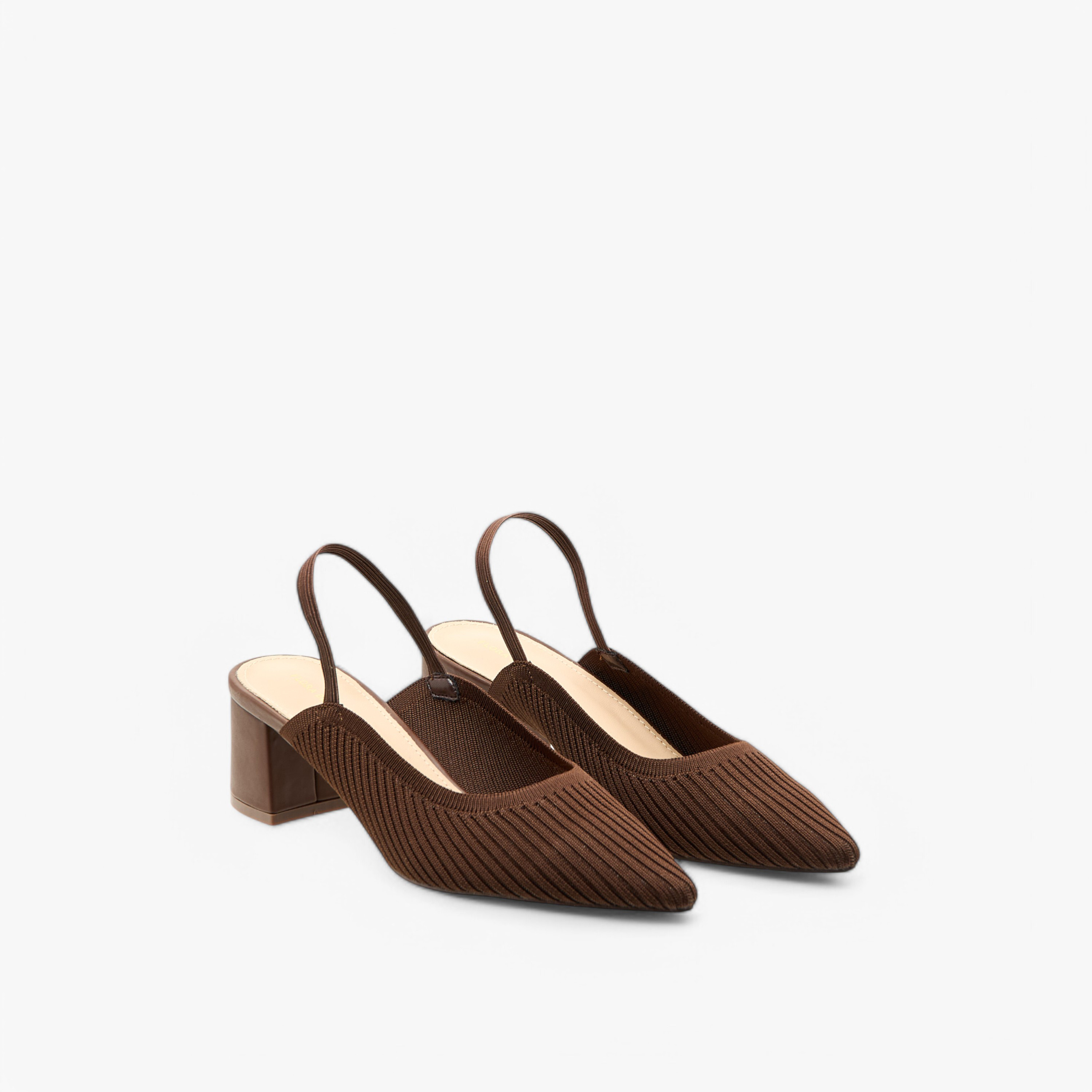 Flora Bella Textured Slingback Shoes with Block Heels-women-shoes-sandals-heeled-image-1