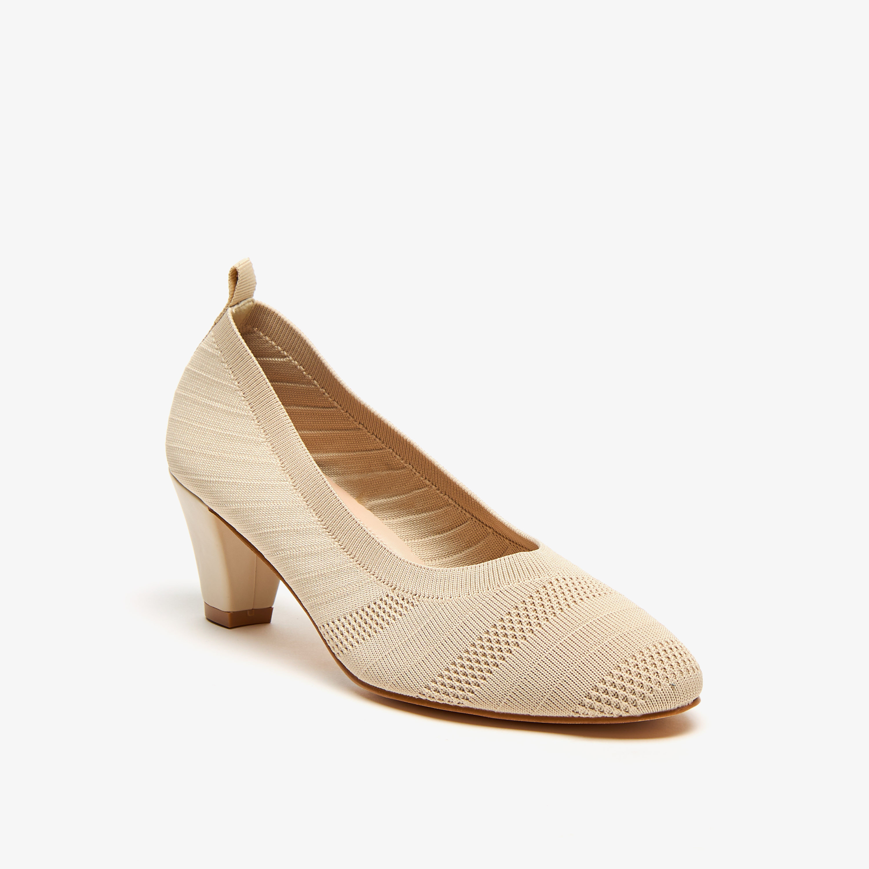 Buy Women s Flora Bella Mesh Slip On Pumps with Block Heels Online Centrepoint Bahrain