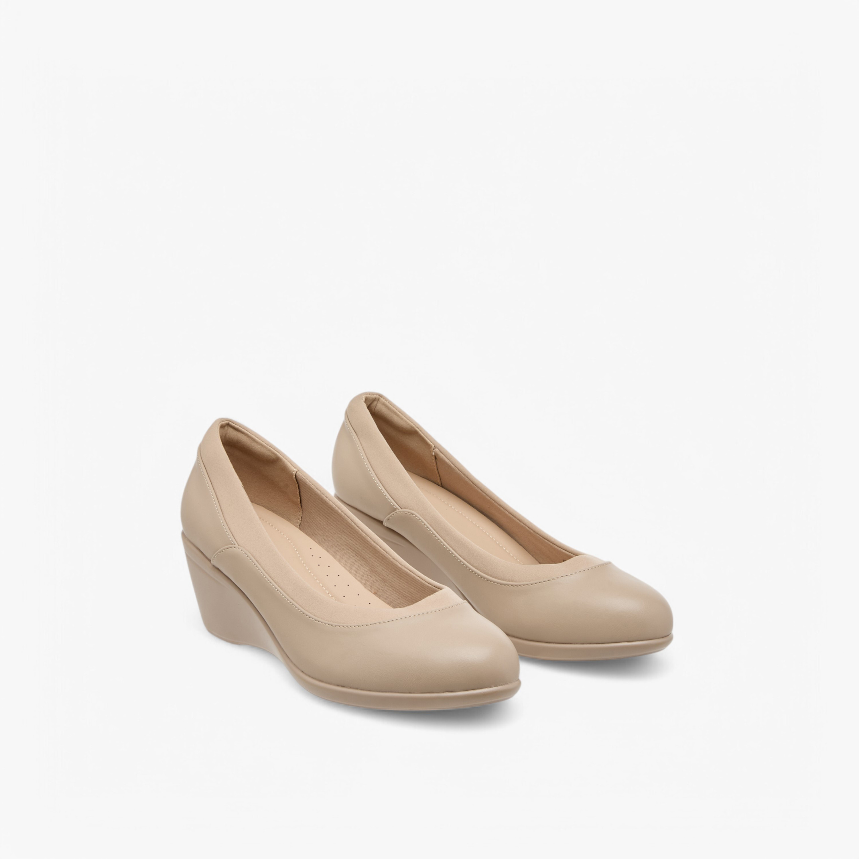 Flora Bella Solid Slip-On Comfort Shoes with Wedge Heels-women-shoes-ballerinas-image-1