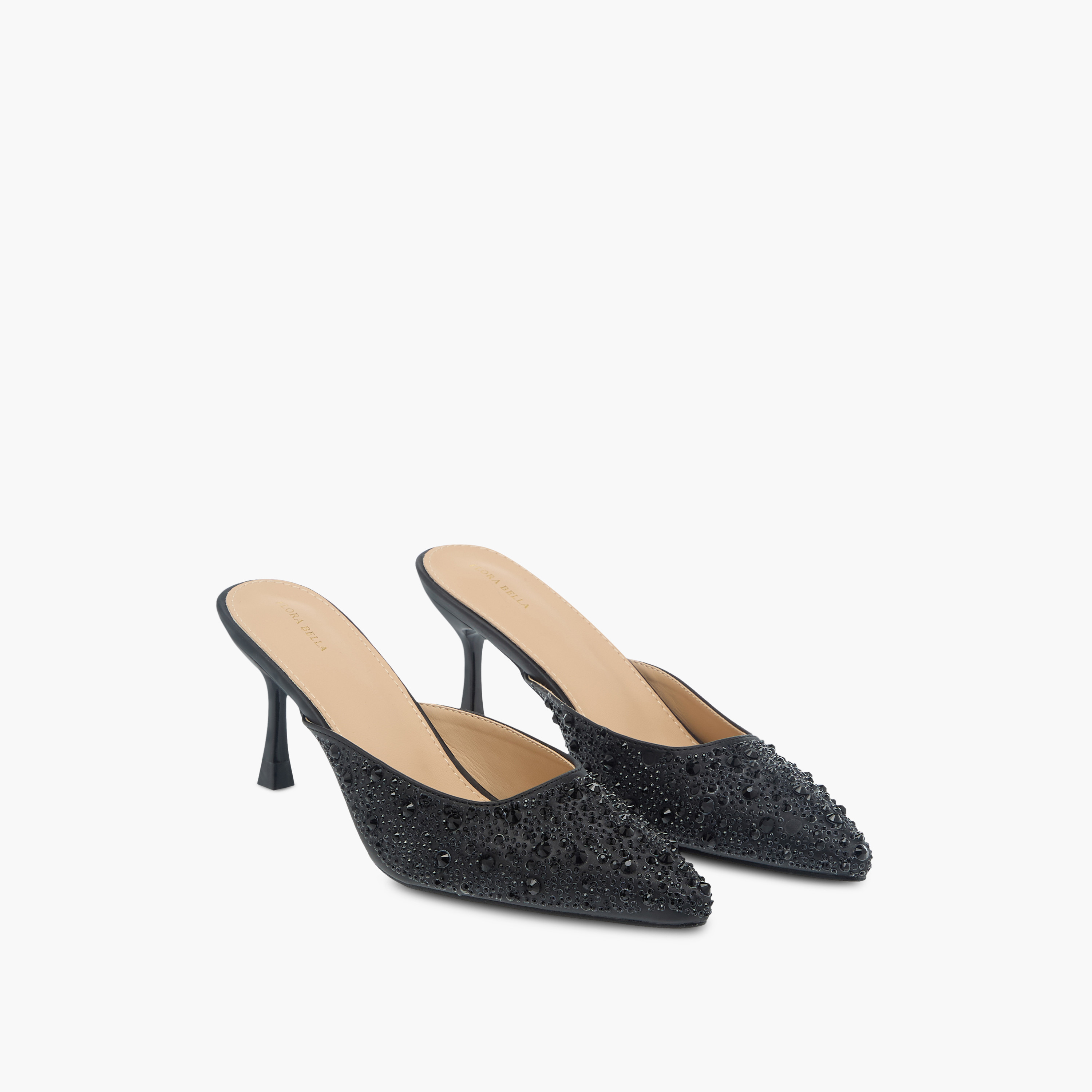 صندل ميتالك كريستال سهل الارتداء من فلورا بيلا-women-shoes-heels-image-1