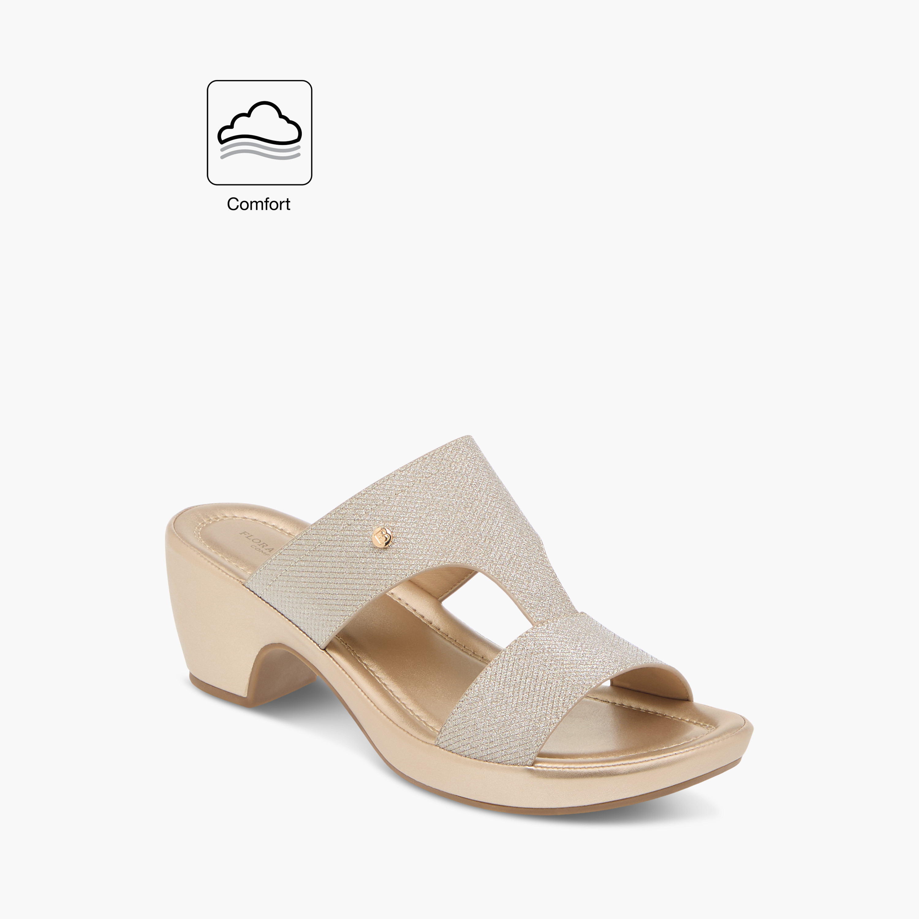 صندل مريح بارز الملمس سهل الارتداء بكعب عريض من فلورا بيلا-women-shoes-sandals-heeled-image-2