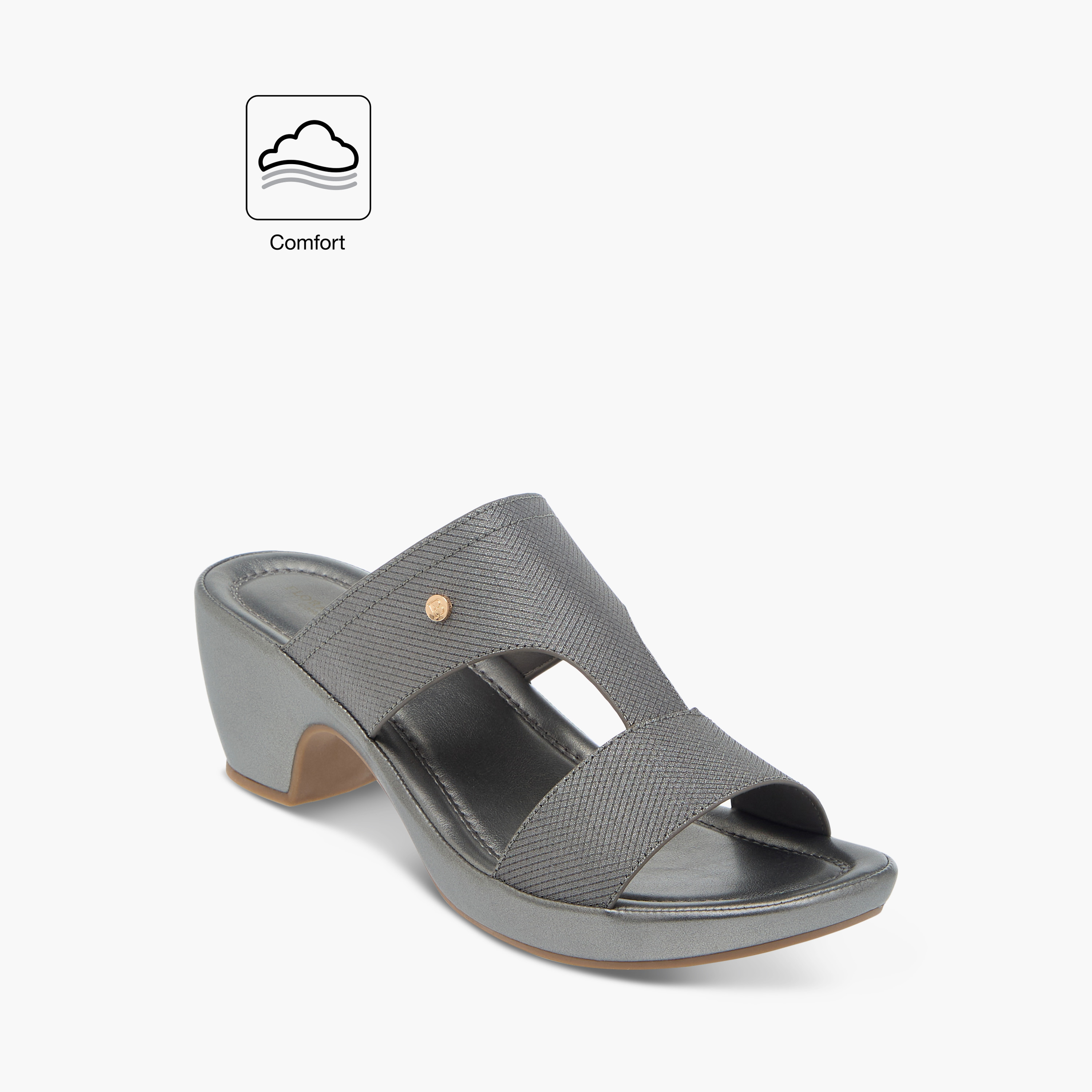 صندل مريح بارز الملمس سهل الارتداء بكعب عريض من فلورا بيلا-women-shoes-sandals-heeled-image-2