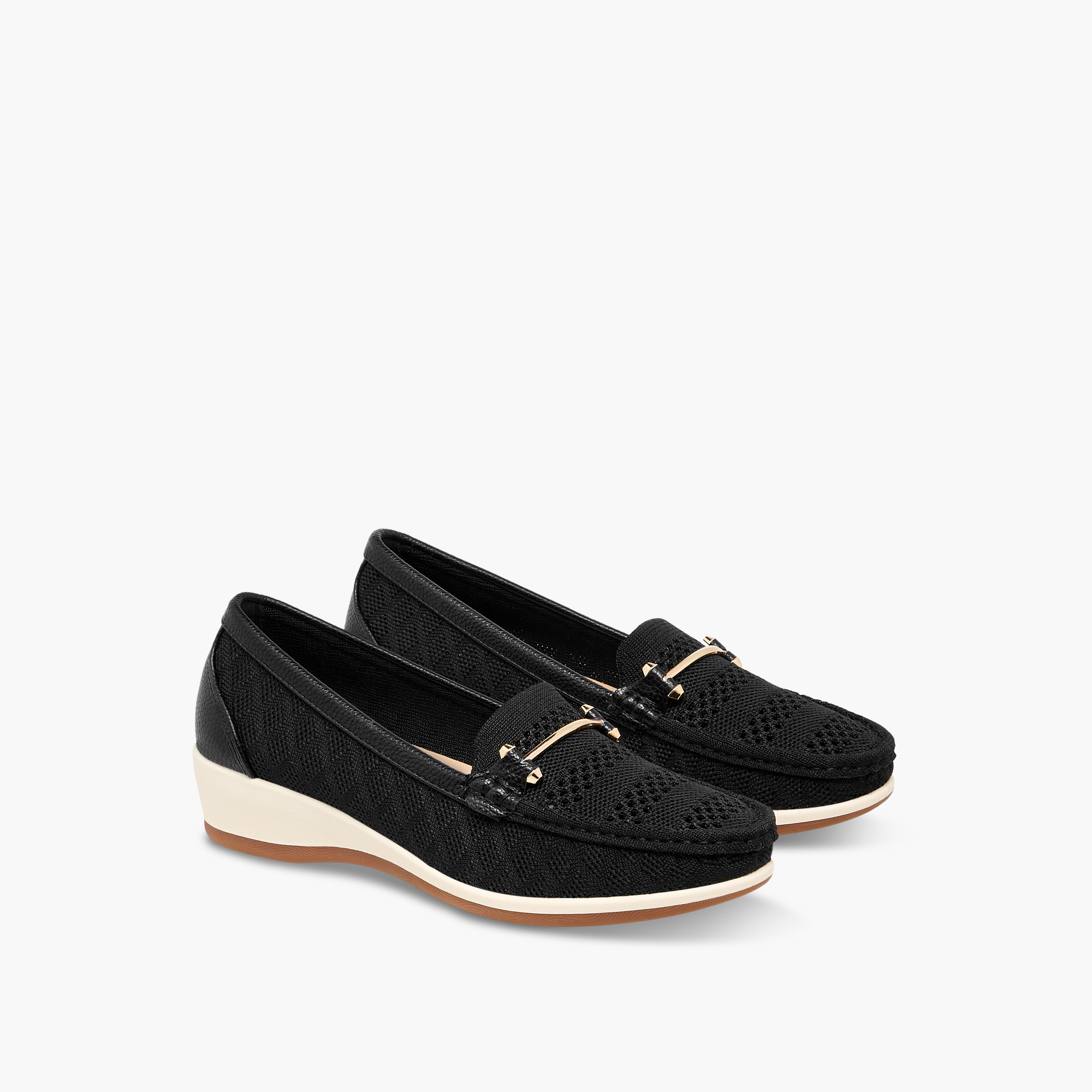 Flora Bella Metal Accent Slip-On Wedge Heel Loafers-women-shoes-loafersandmoccasins-image-1