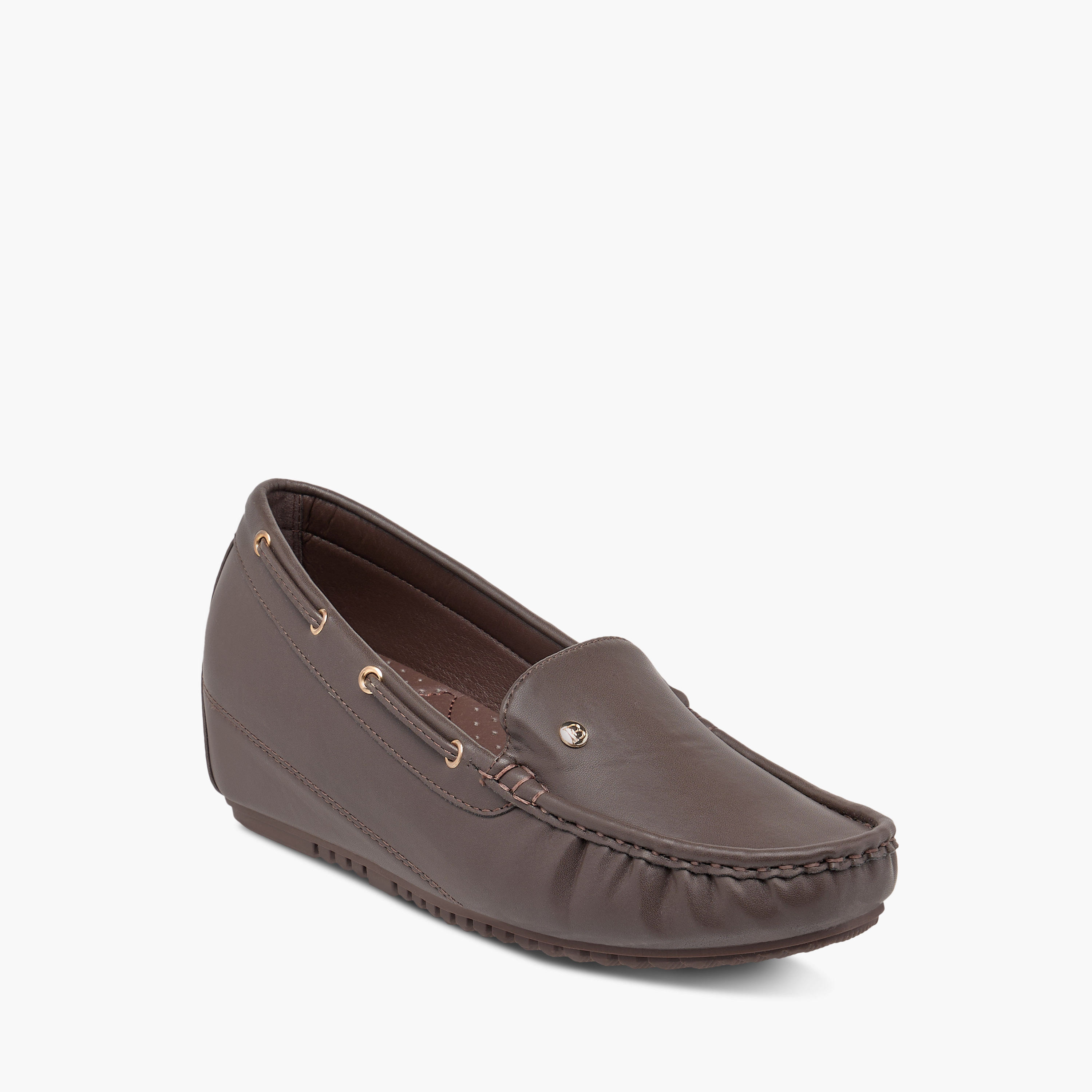 حذاء سهل الارتداء سادة بكعب سميك من فلورا بيلا-women-shoes-flats-loafers-image-7