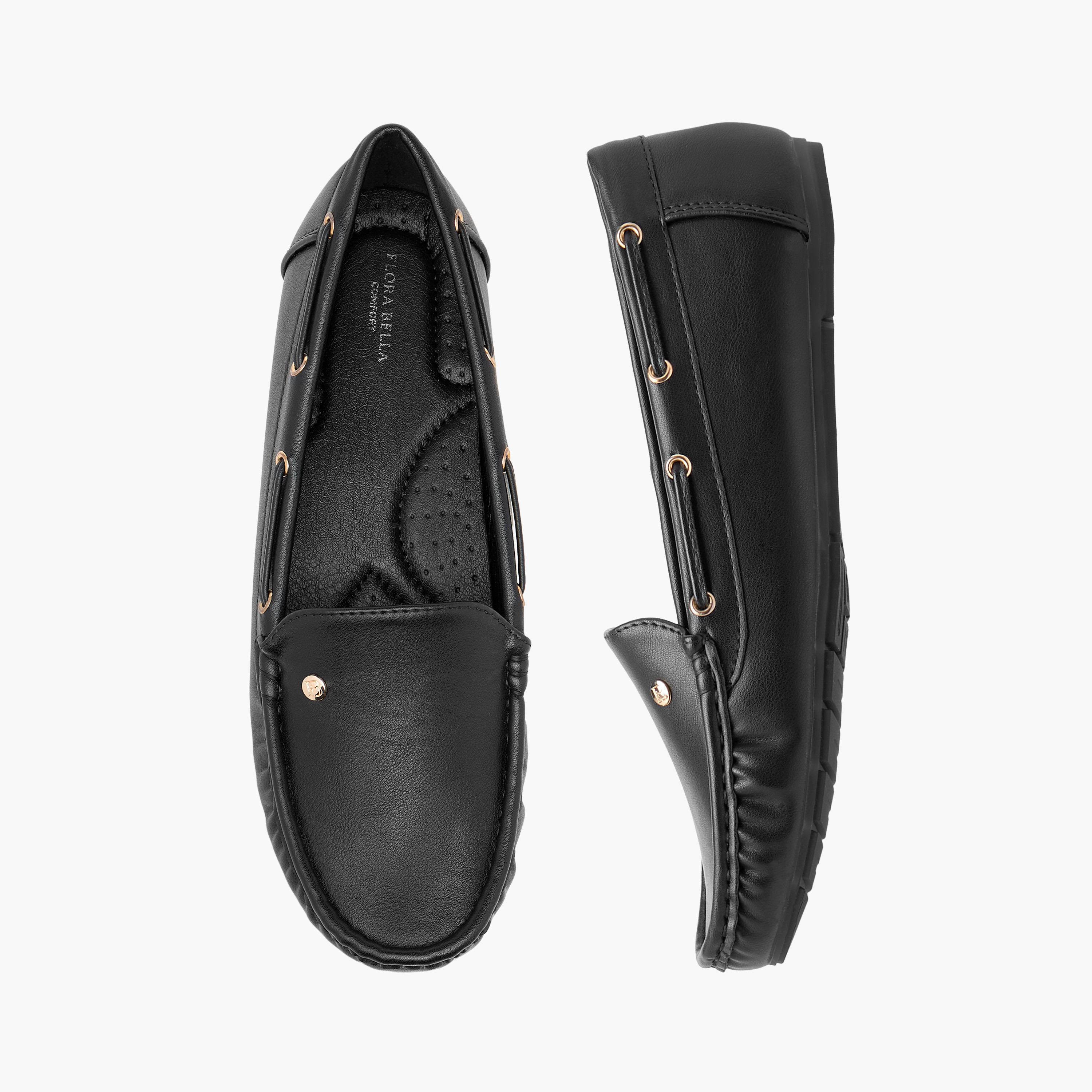 Flora Bella Solid Loafers with Lace Inserts-women-shoes-flats-loafers-image-6