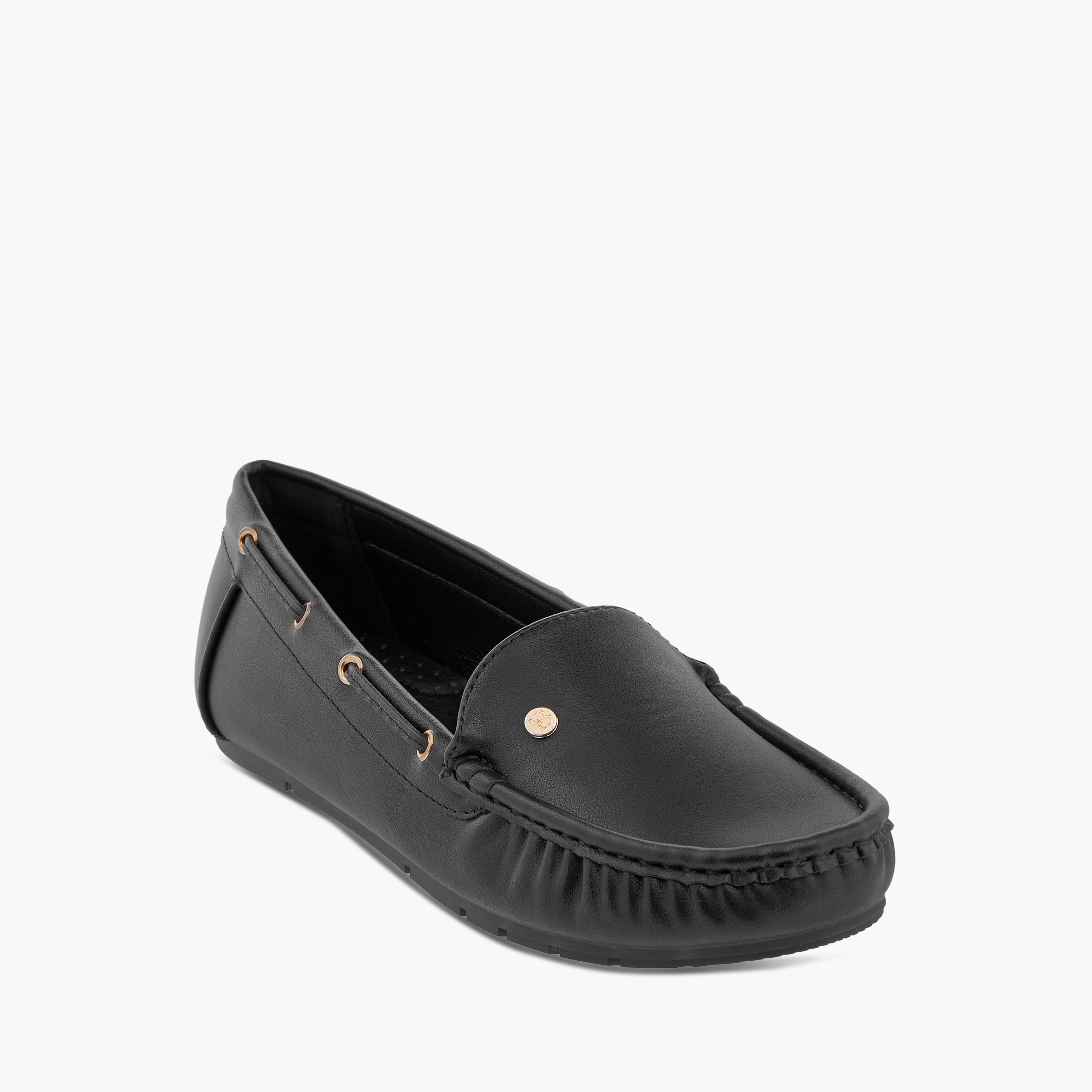Flora Bella Solid Loafers with Lace Inserts-women-shoes-flats-loafers-image-7
