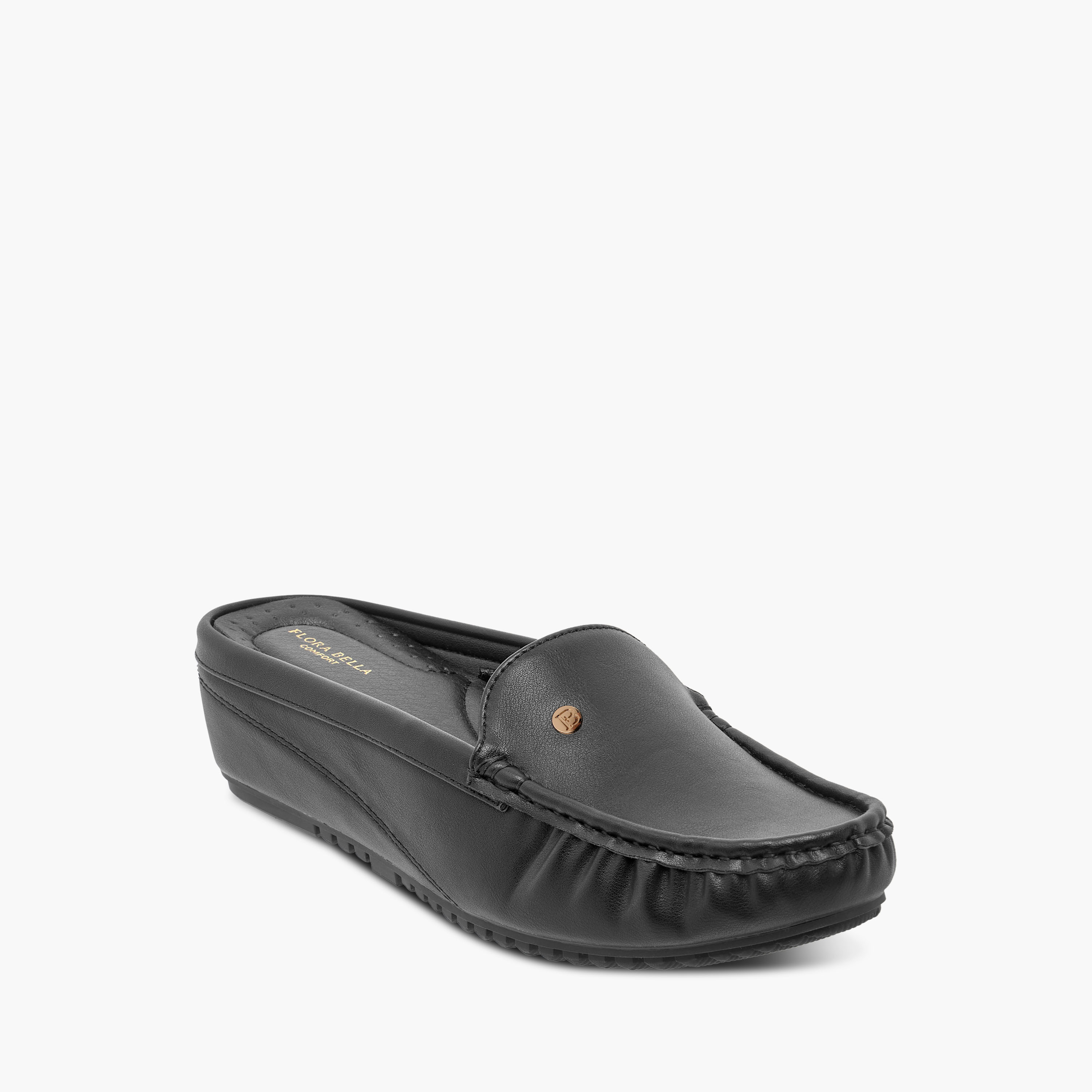 Flora Bella Solid Slip-On Mules with Flatform Heel-women-shoes-flats-loafers-image-7