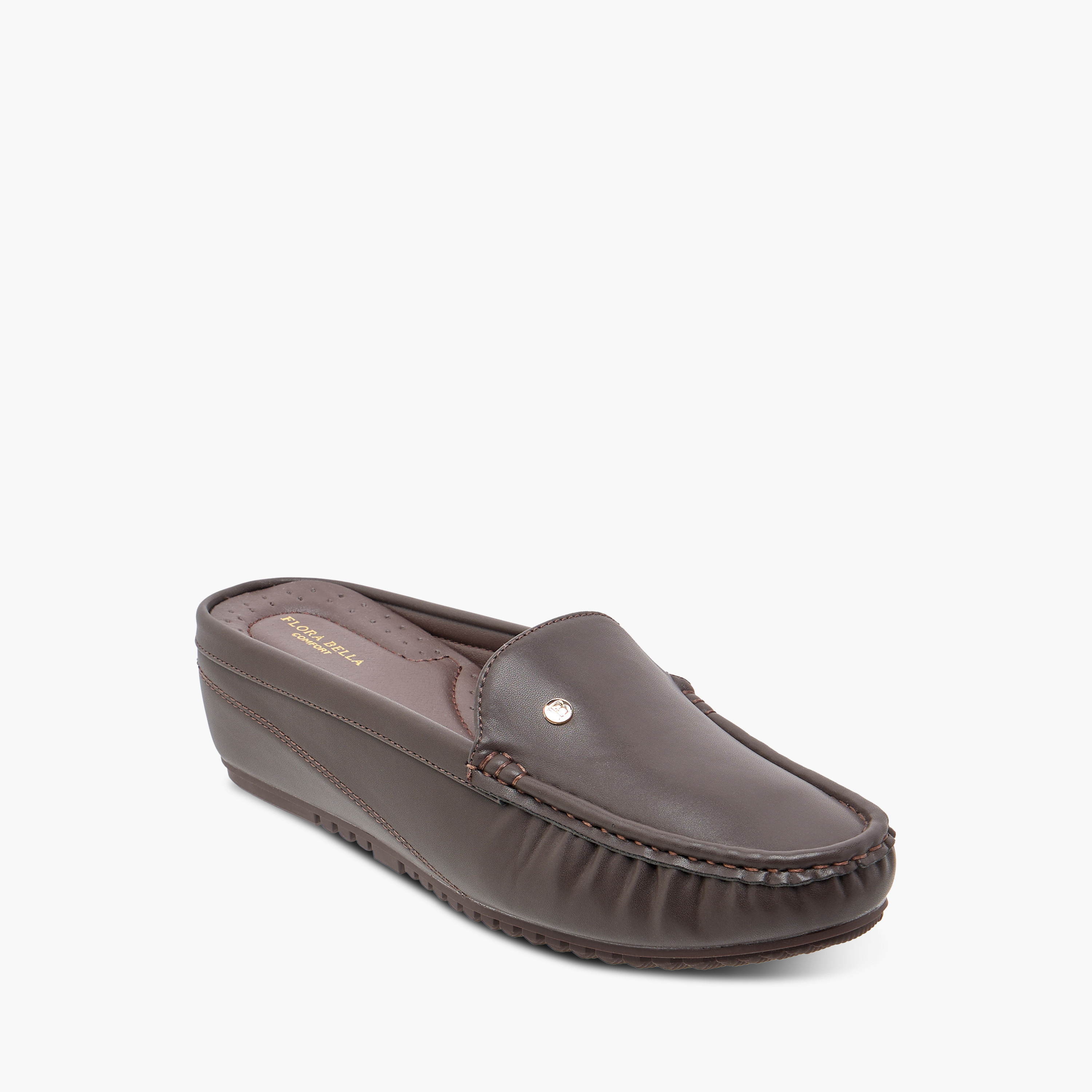 Flora Bella Solid Slip-On Mules with Flatform Heel-women-shoes-flats-loafers-image-2