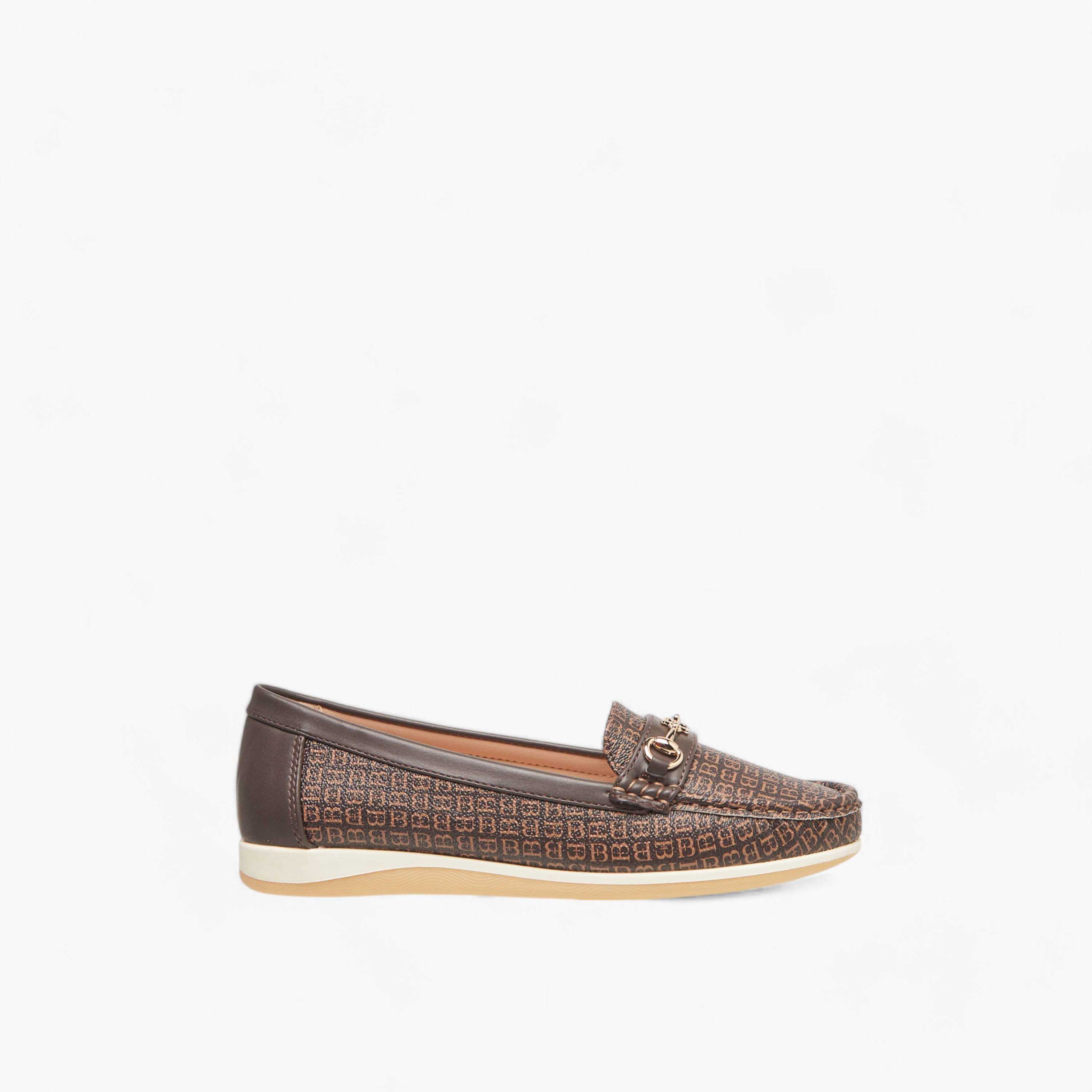 حذاء سادة سهل الارتداء بزينة إبزيم من فلورا بيلا-women-shoes-flats-loafers-image-3
