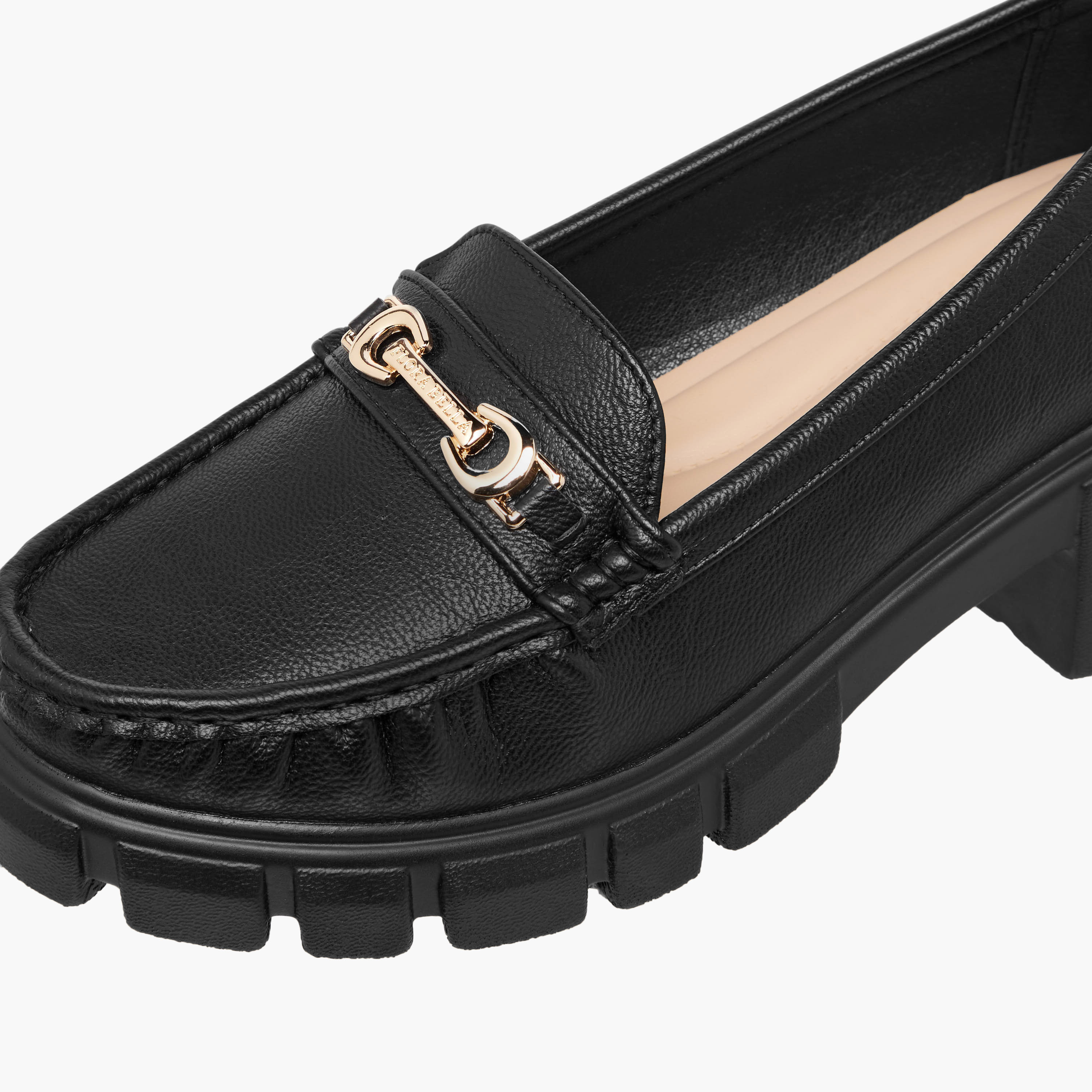 Flora Bella Women Metallic Detail Block Heel Loafers-women-shoes-heels-image-4