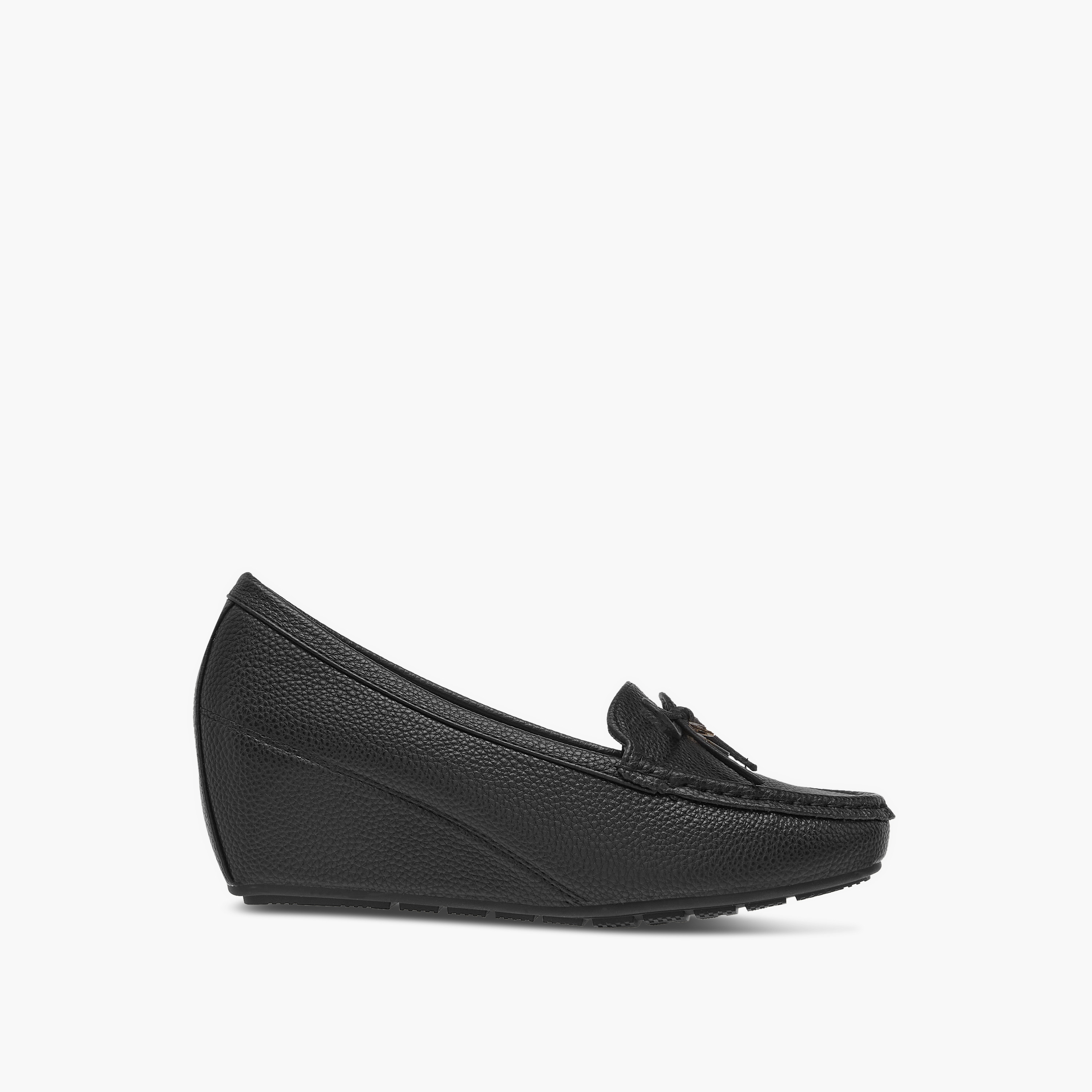 Flora Bella Textured Wedge Comfort Shoes with Bow Detail-women-shoes-heels-image-3