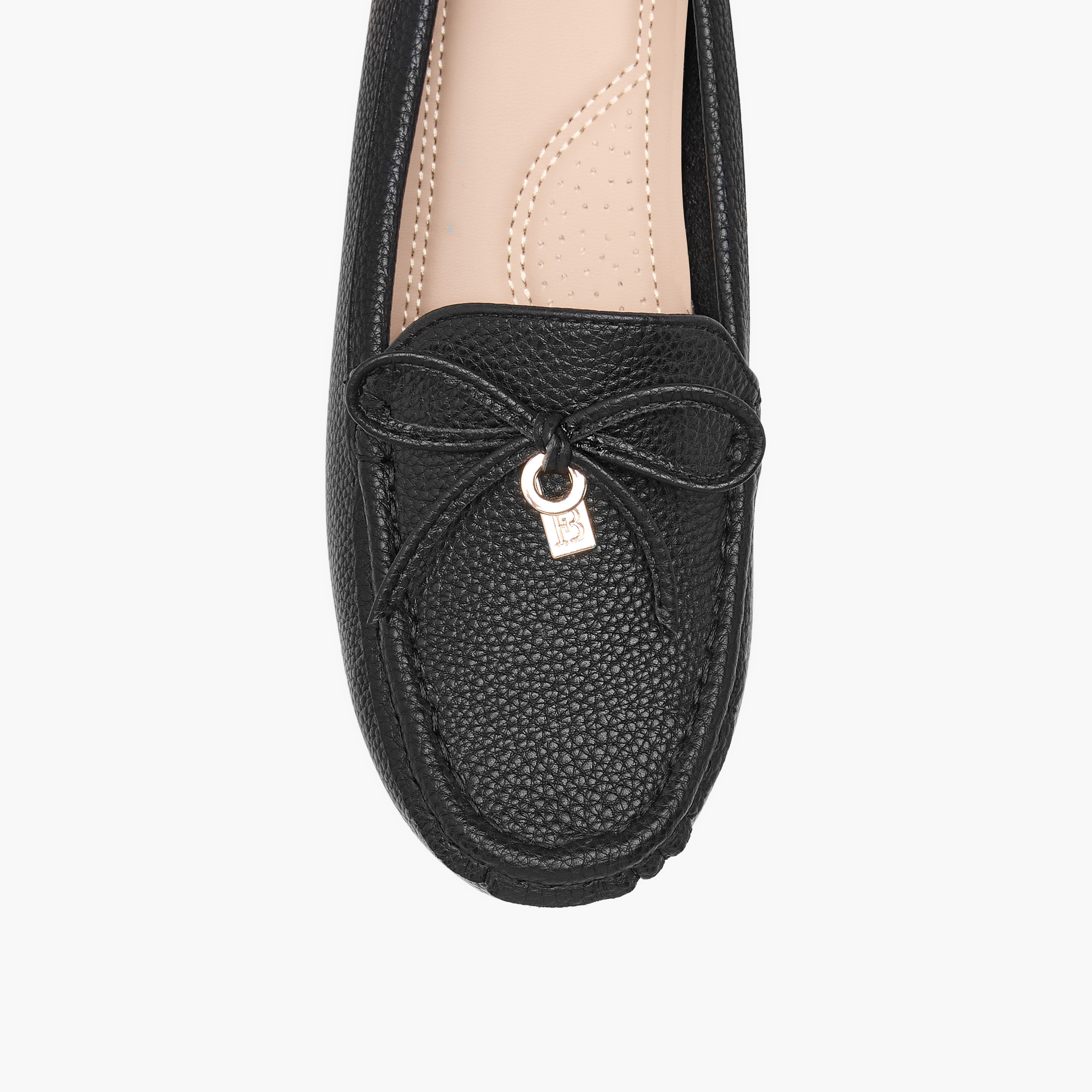 Flora Bella Textured Wedge Comfort Shoes with Bow Detail-women-shoes-heels-image-4