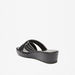 Le Confort Quilted Cross Strap Sandals with Flatform Heels-Women%27s Flat Sandals-thumbnailMobile-2