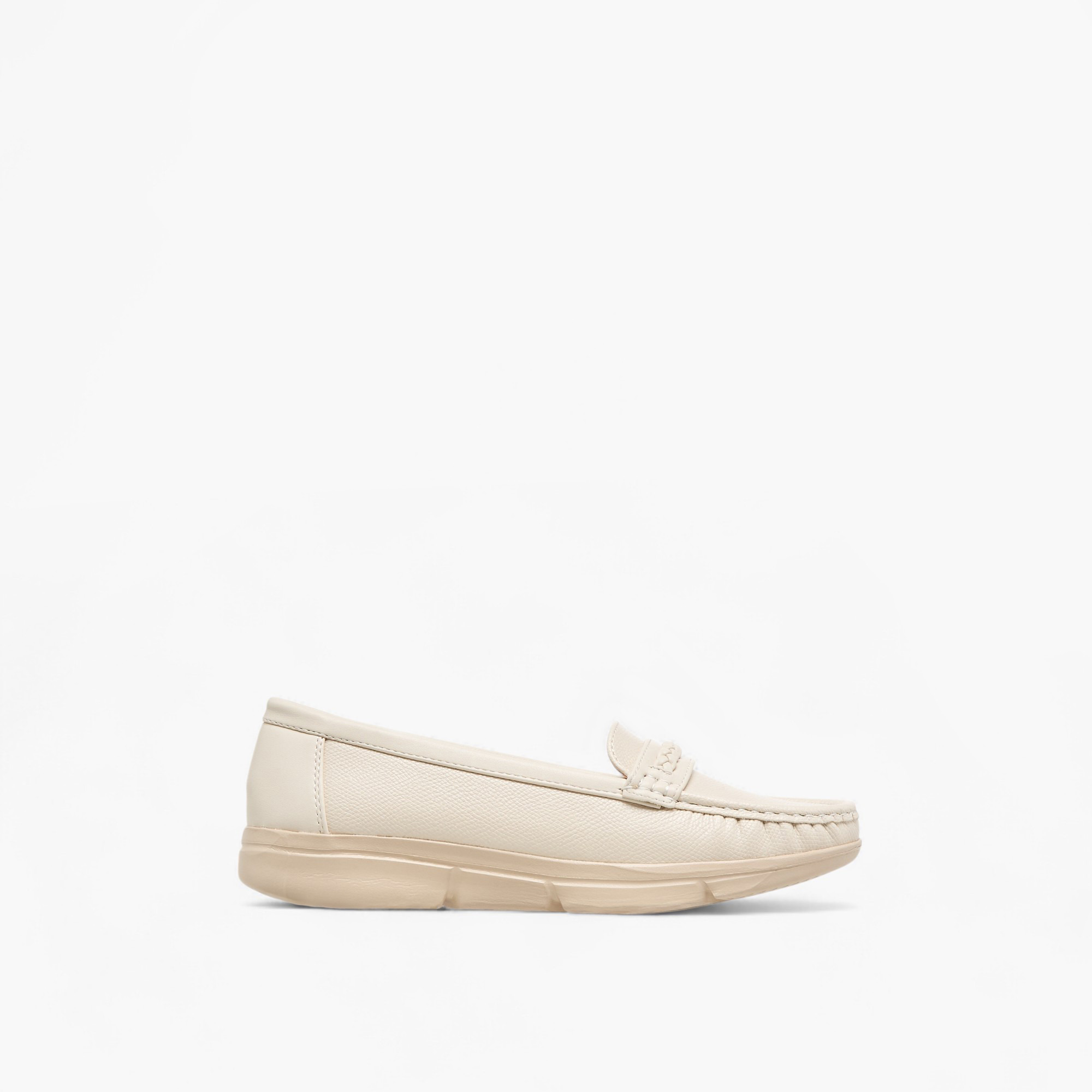 Flora Bella Textured Slip-On Loafers with Braid Detail-women-shoes-loafersandmoccasins-image-3