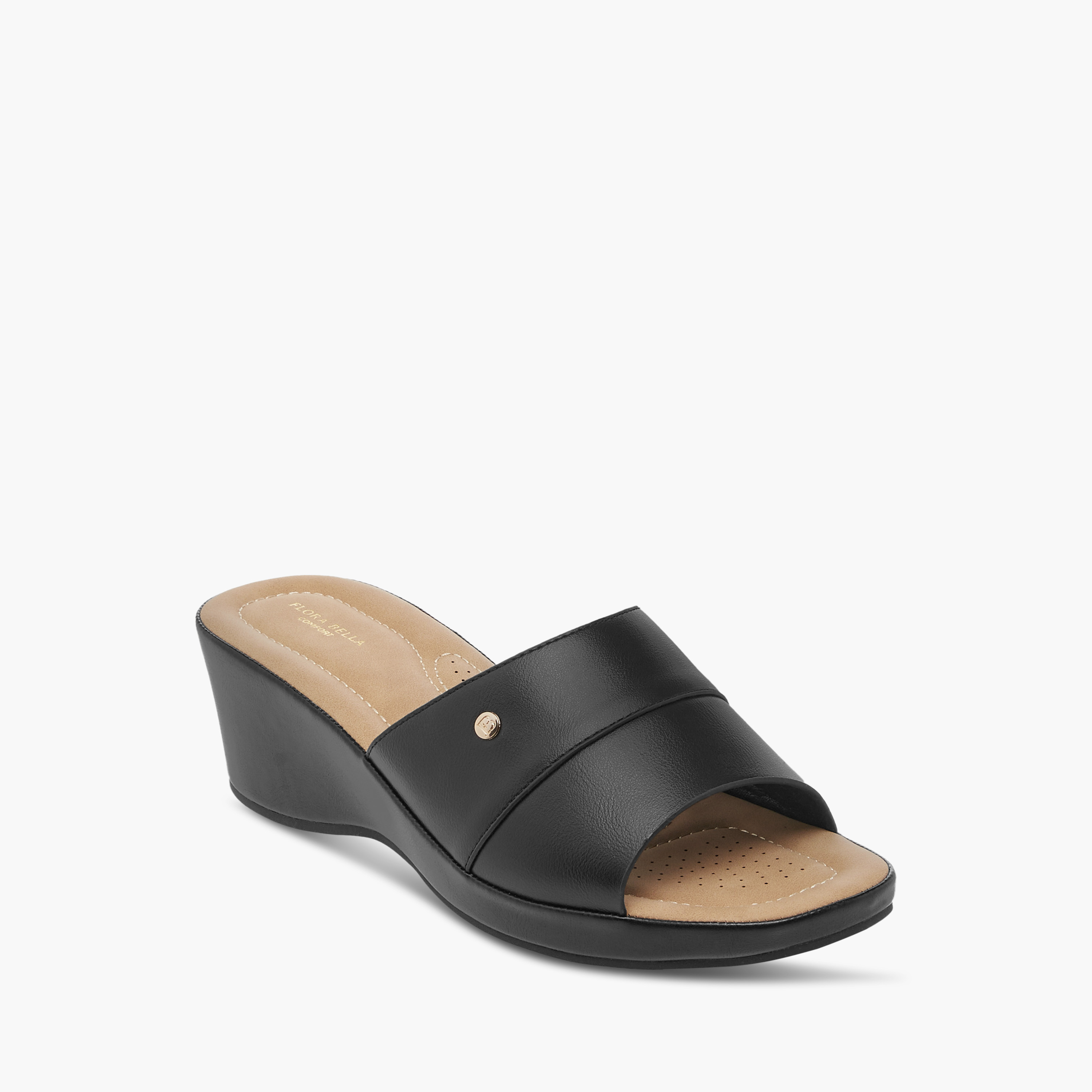 Flora Bella Slip-On Comfort Sandals with Wedge Heel-women-shoes-sandals-heeled-image-2
