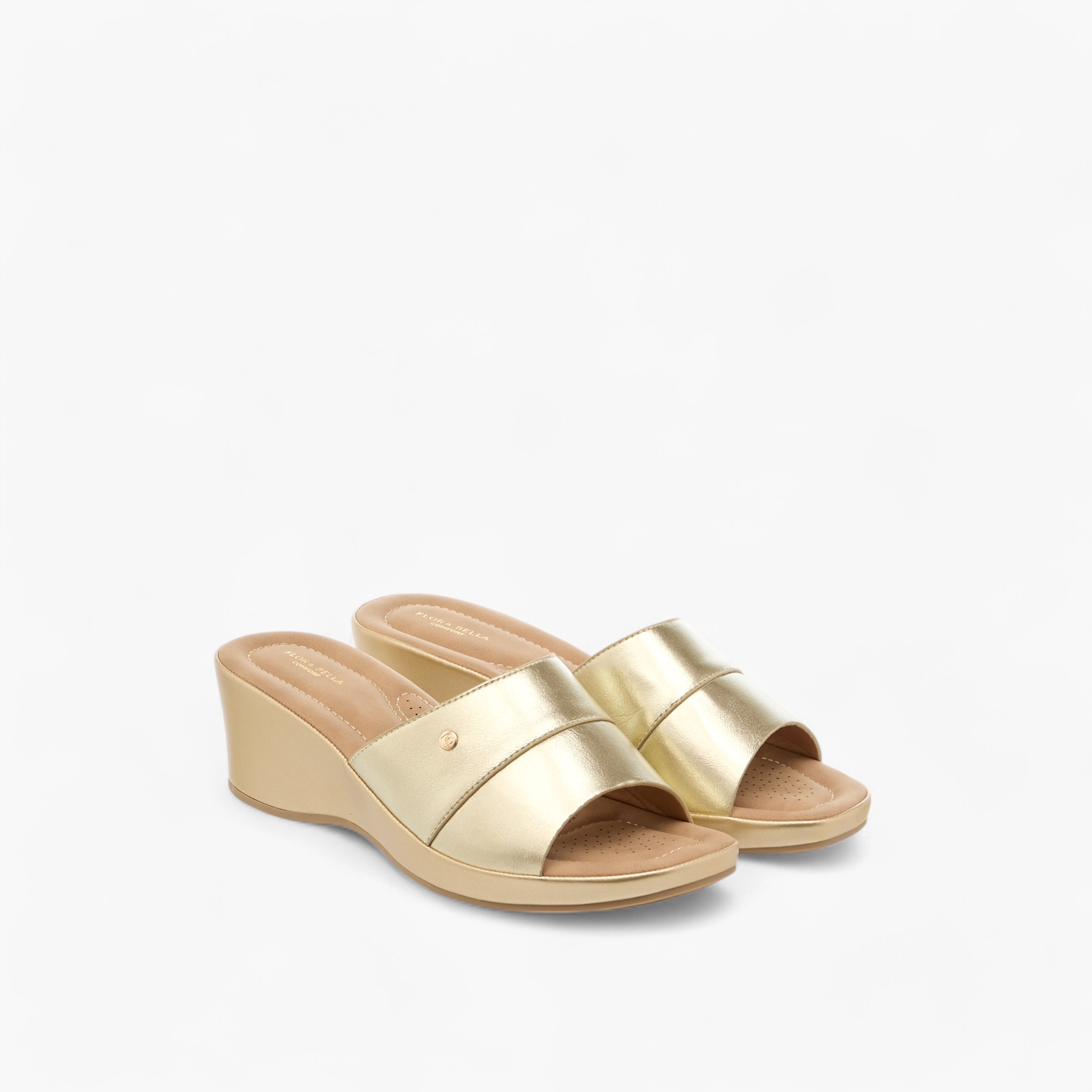 Flora Bella Slip-On Comfort Sandals with Wedge Heel-women-shoes-sandals-heeled-image-1