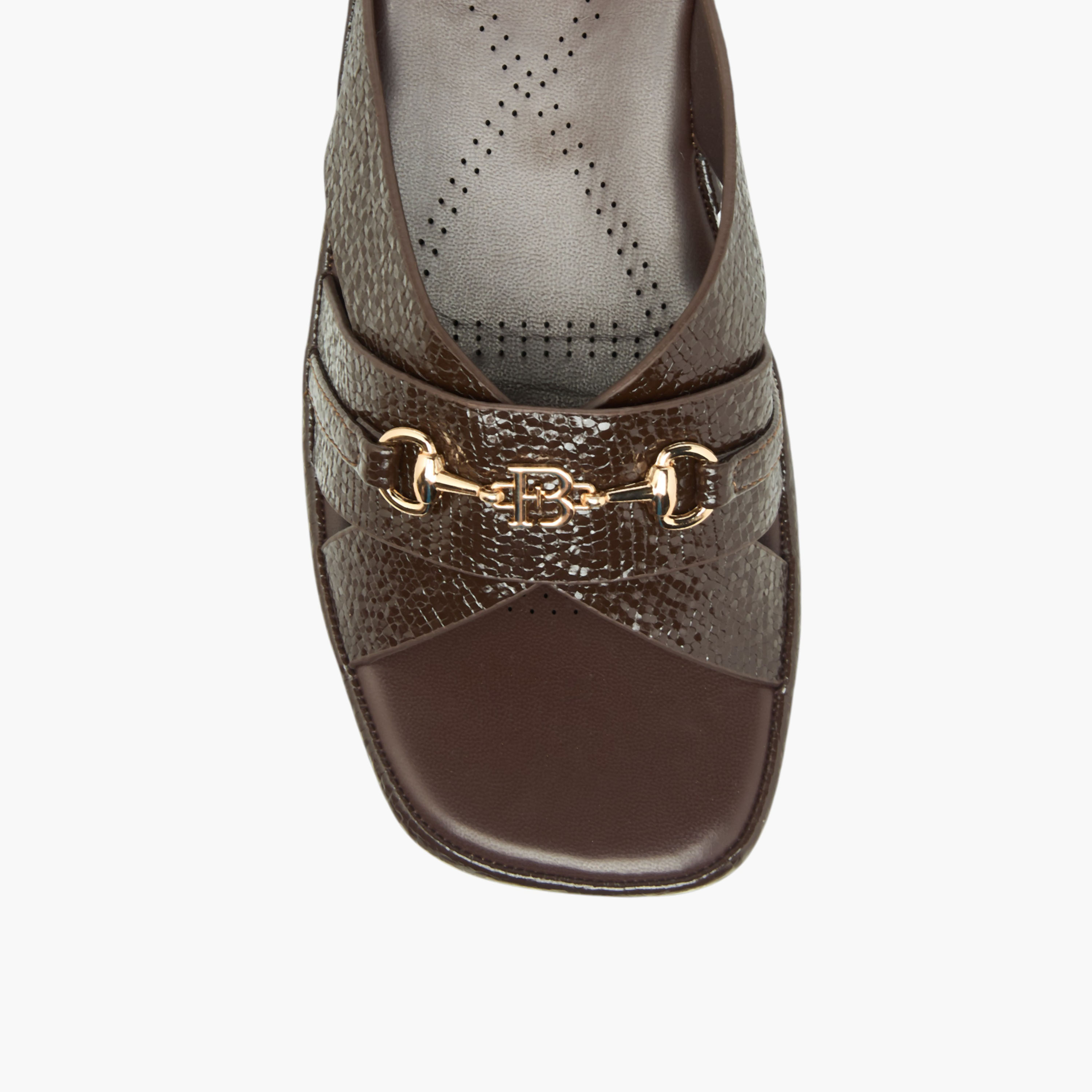 صندل بحزام متقاطع وزينة فيونكة للنساء من فلورا بيلا-women-shoes-sandals-heeled-image-4