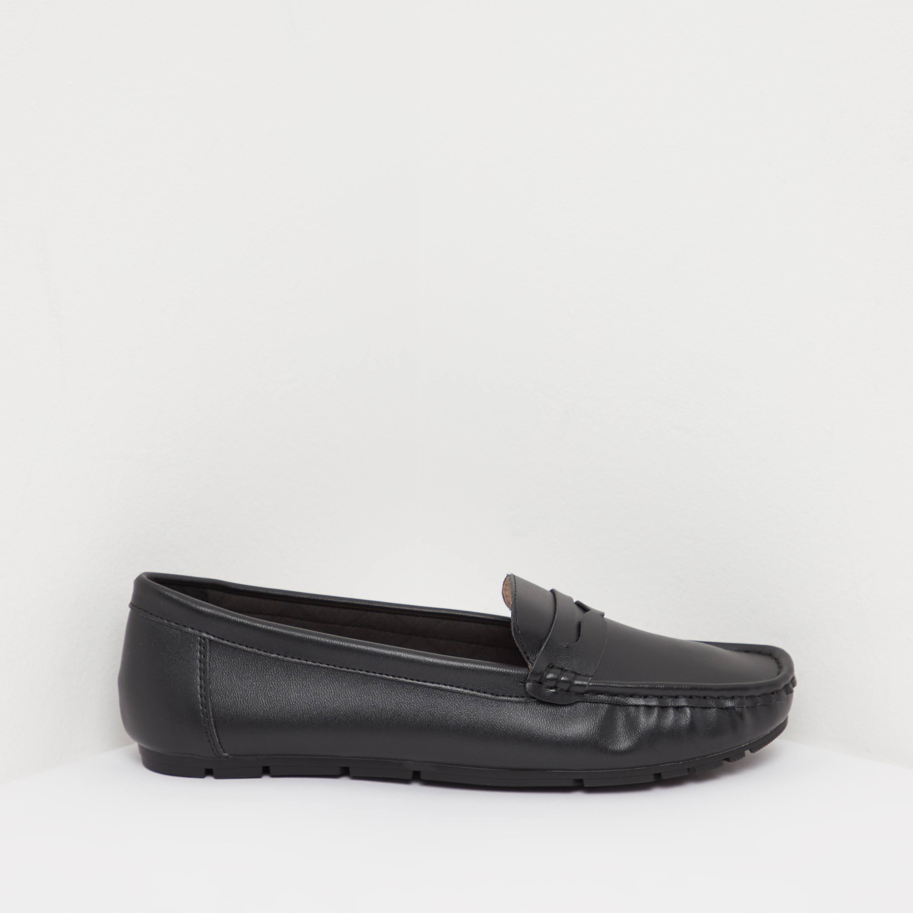 حذاء سهل الارتداء سادة-women-shoes-flats-loafers-image-1