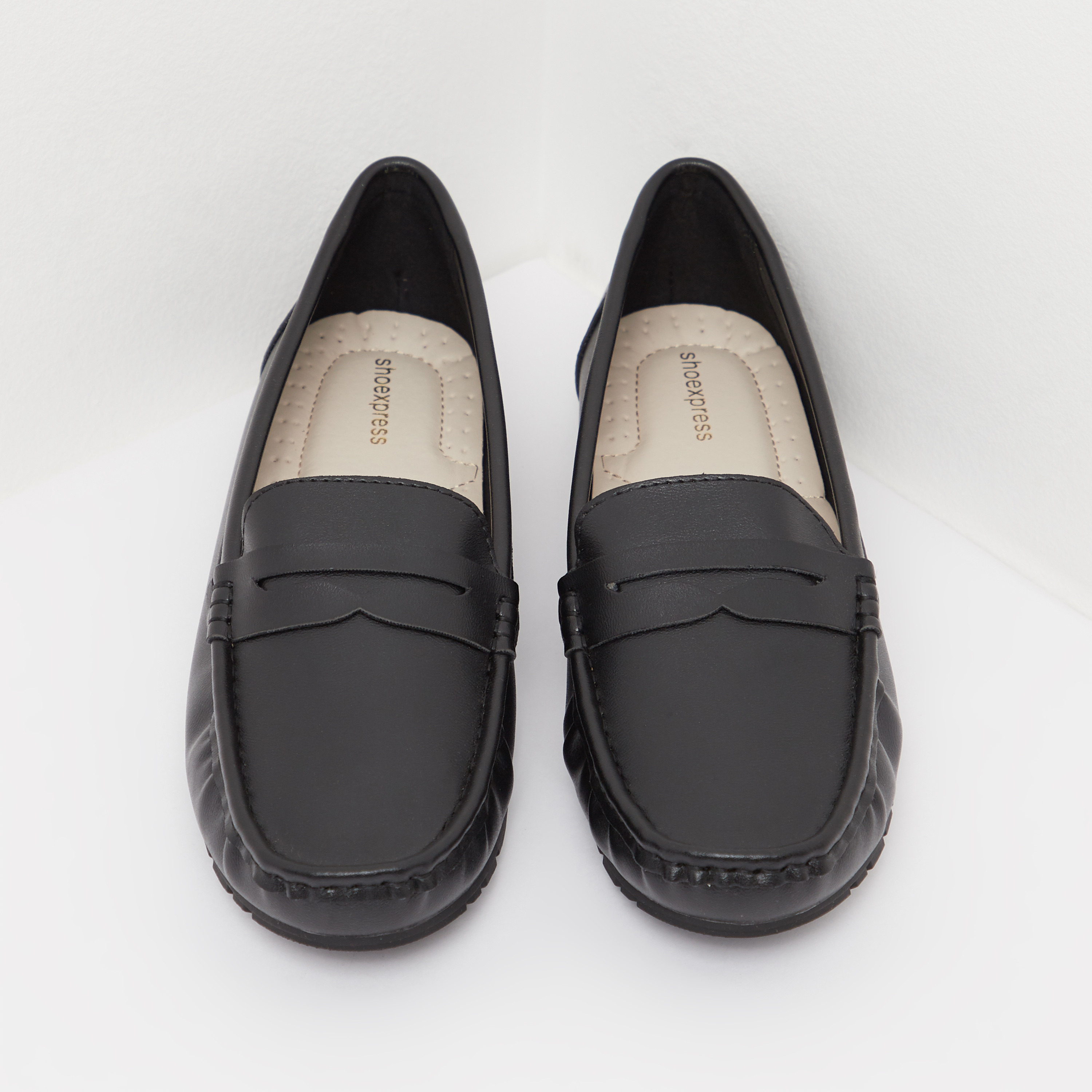 حذاء سهل الارتداء سادة-women-shoes-flats-loafers-image-2