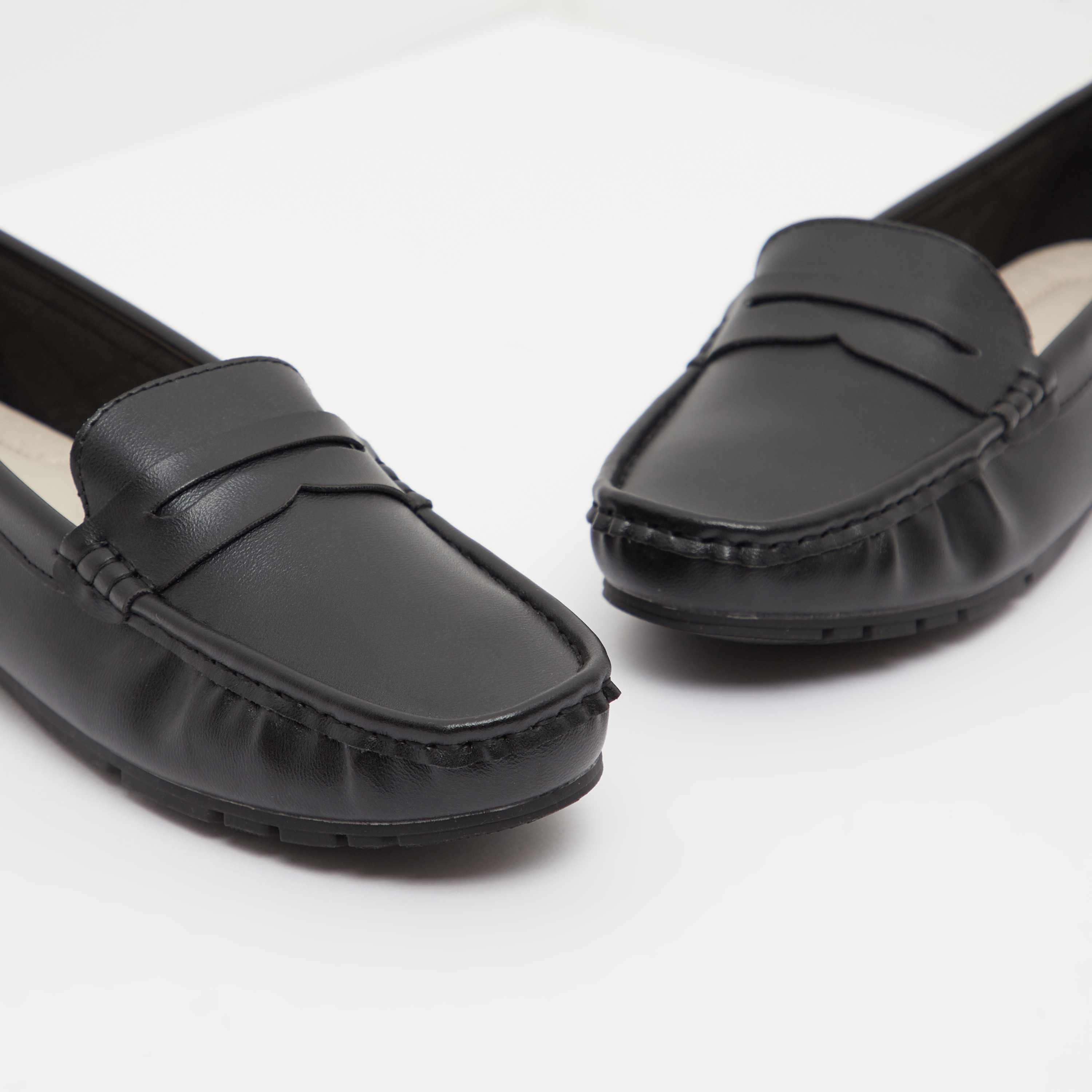 حذاء سهل الارتداء سادة-women-shoes-flats-loafers-image-4